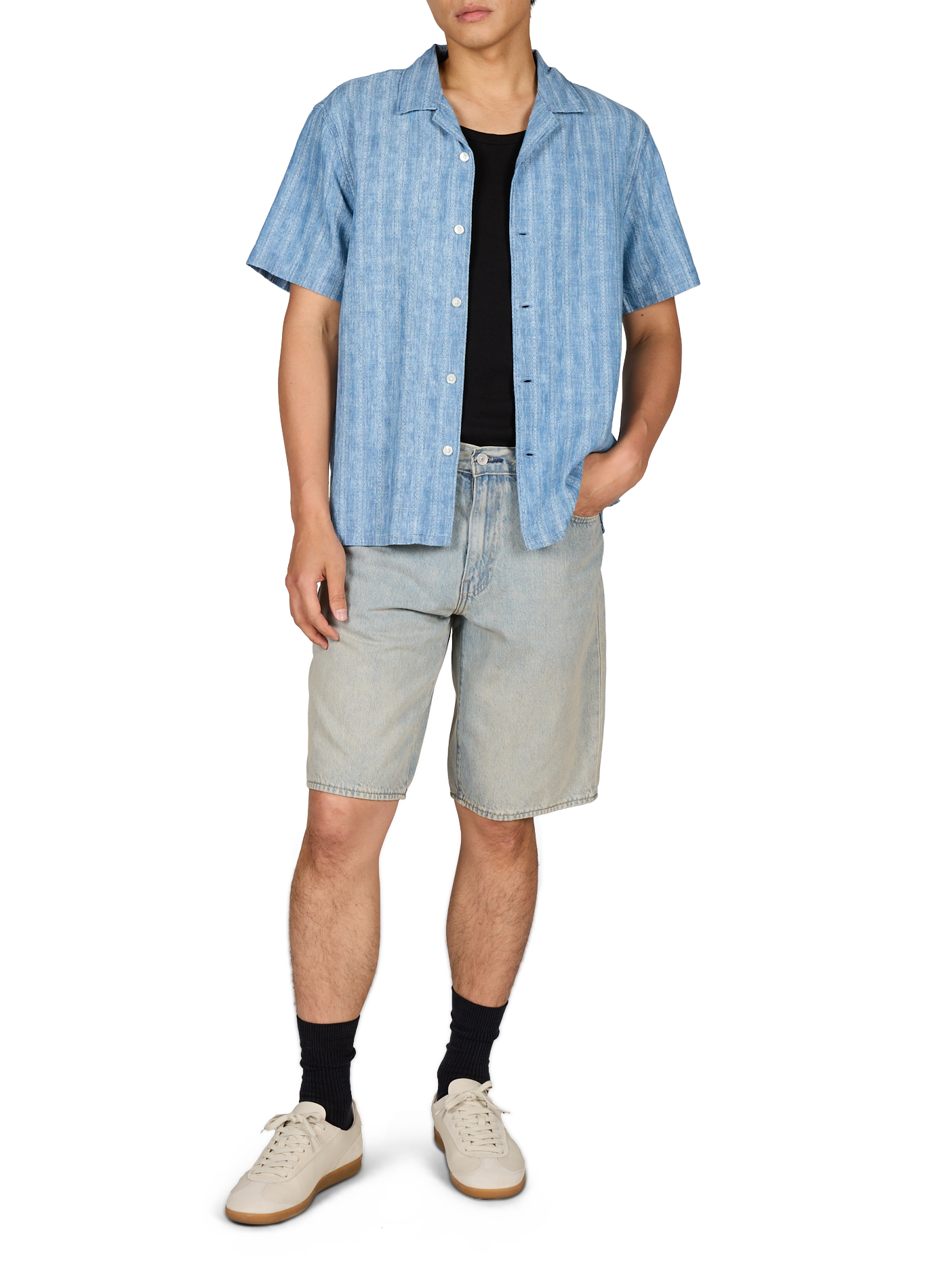 Chemise à motif texturé en coton LEVI'S Bleu