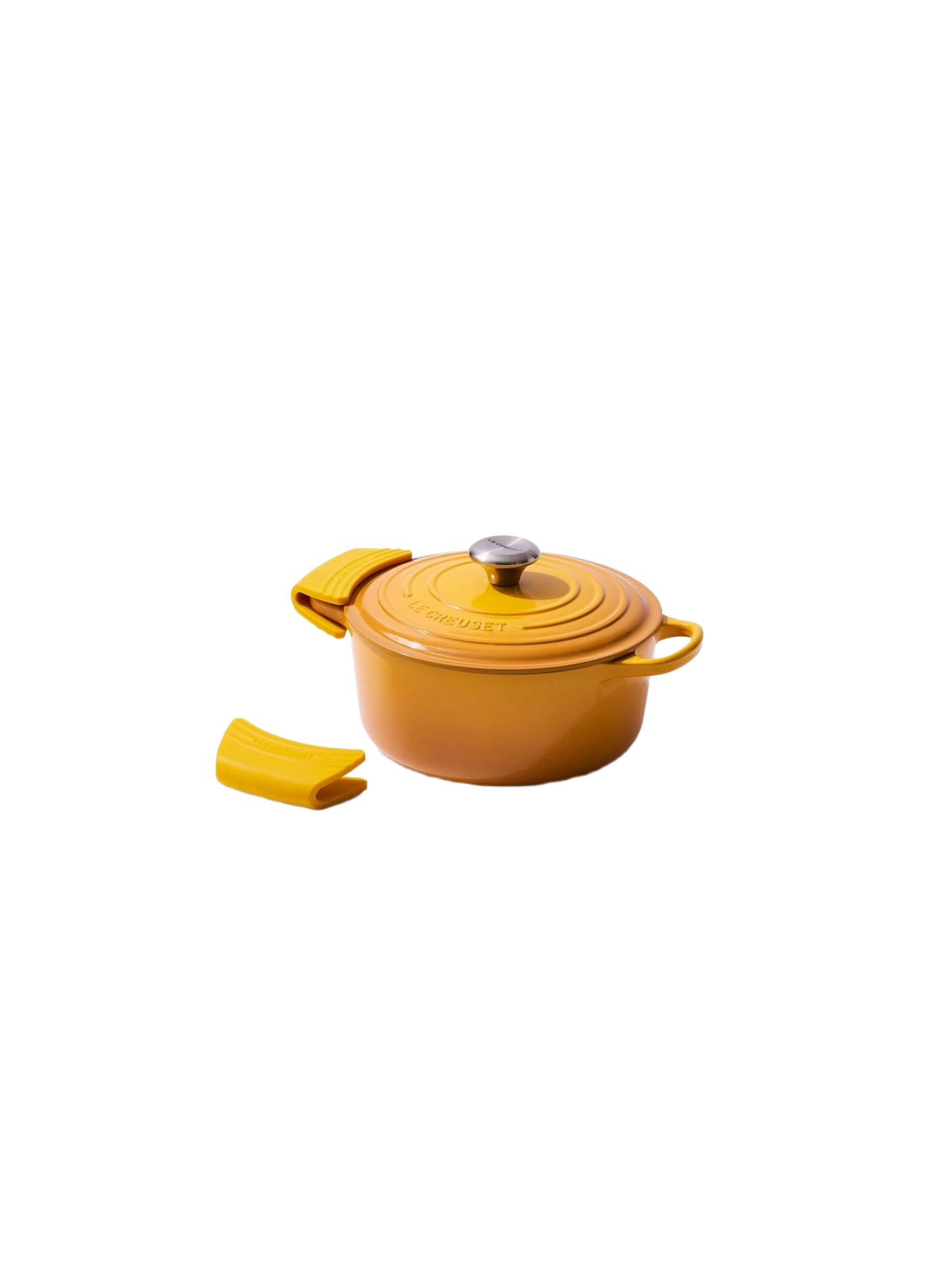 Set aus 2 Topflappen LE CREUSET Gelb
