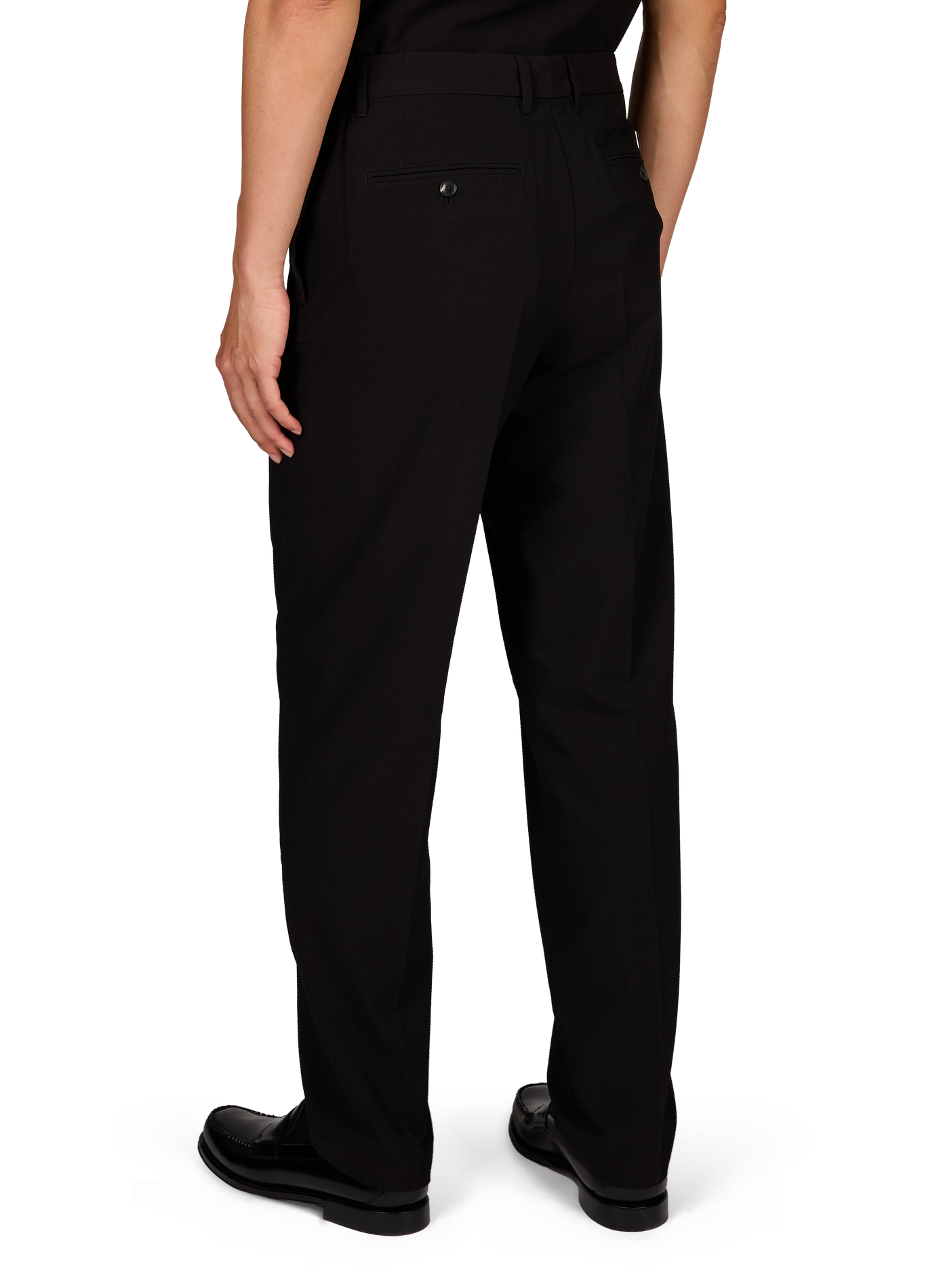 Texturierte Slim-Fit-Hose EMPORIO ARMANI Schwarz