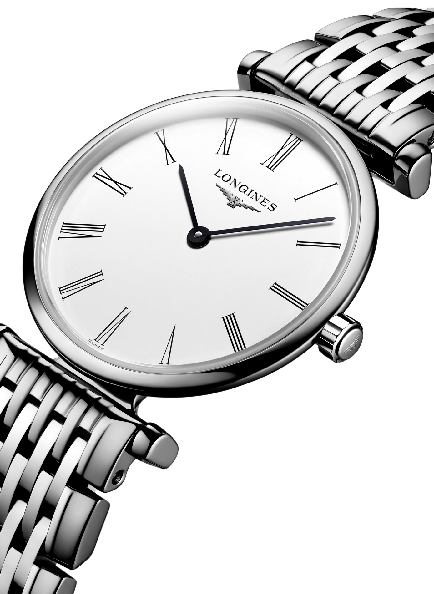 Montre quartz La Grande Classique en acier inoxydable LONGINES Blanc