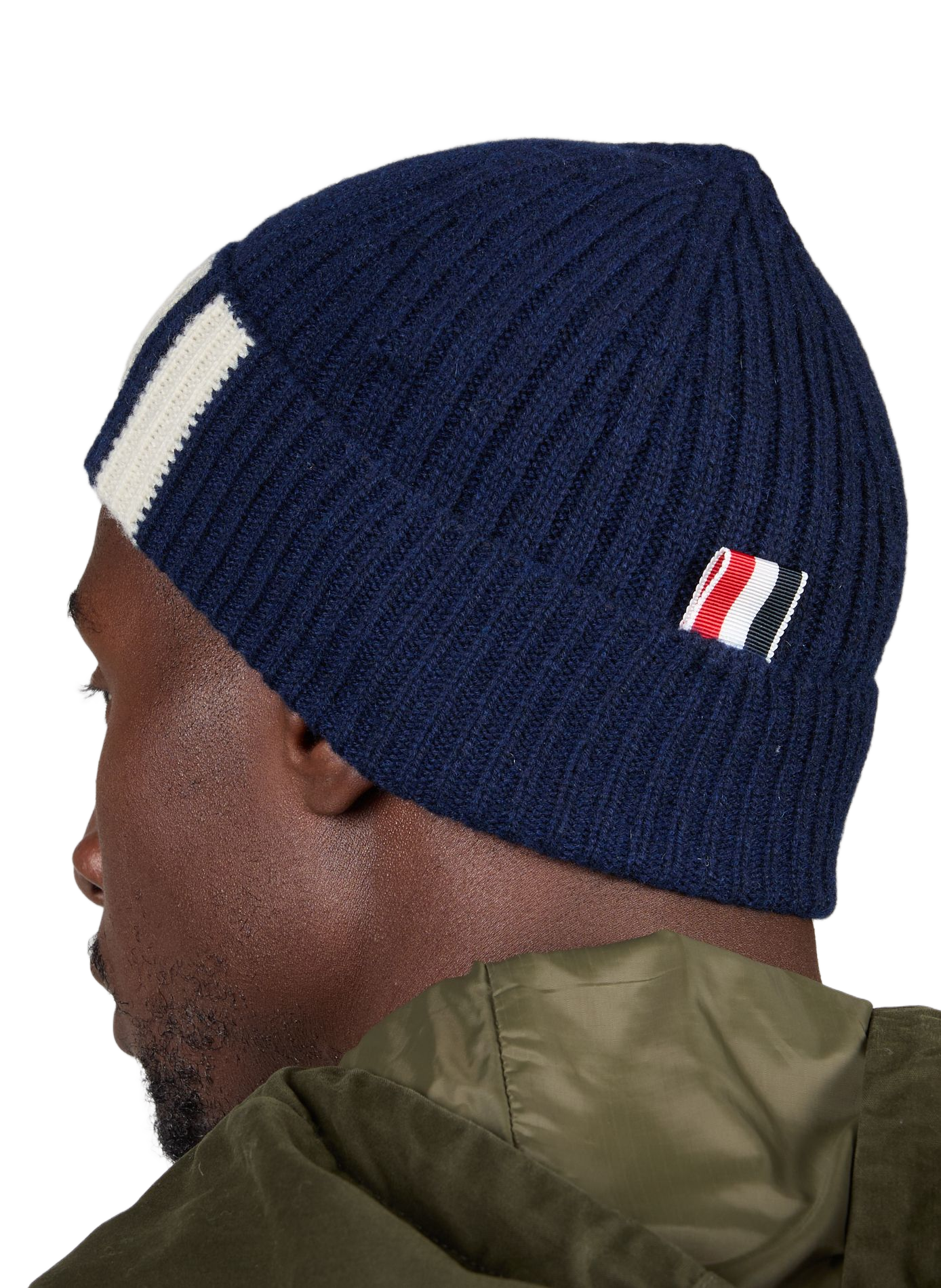 Cashmere beanie THOM BROWNE Blue