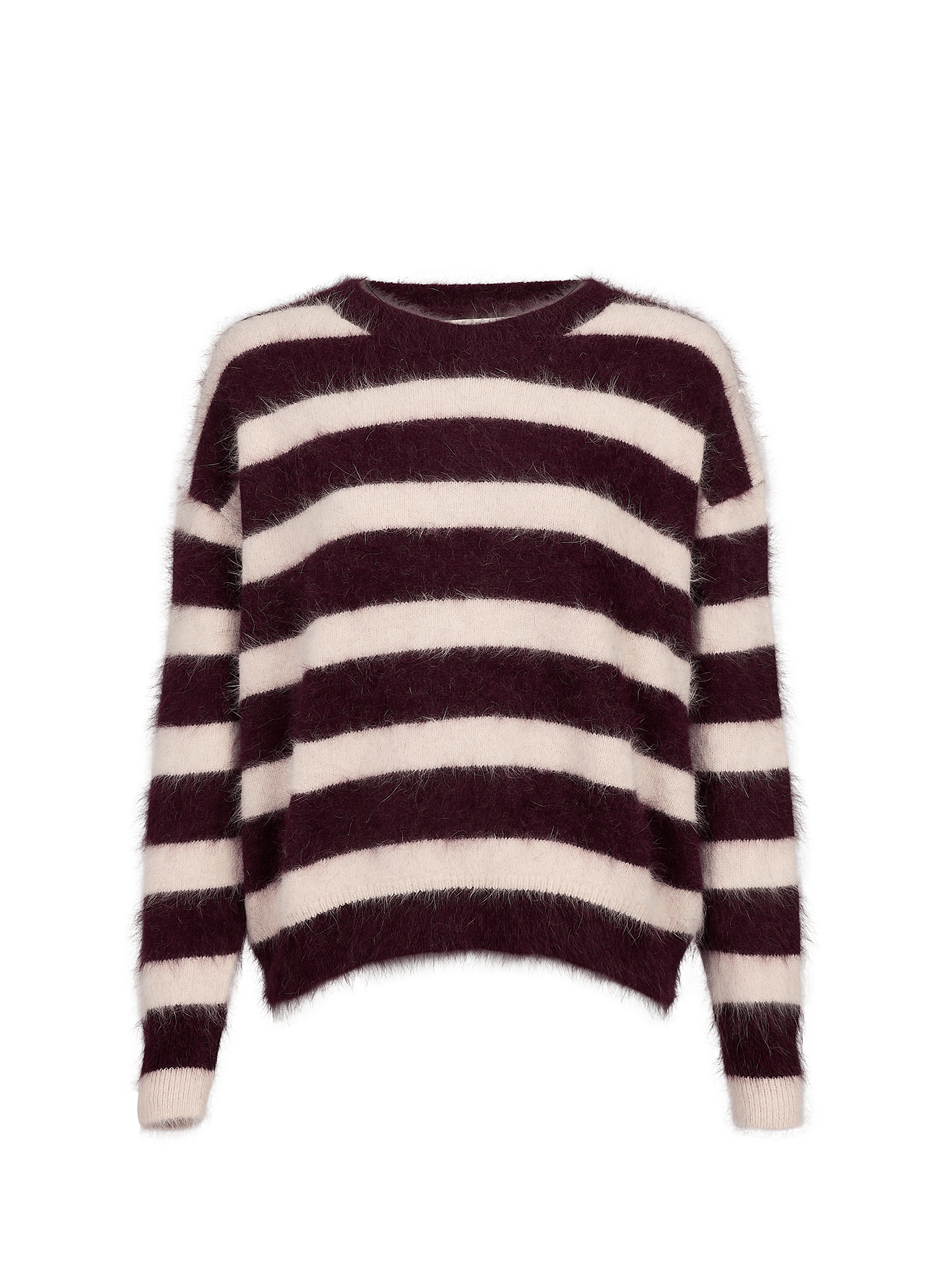 Gestreifter Pullover Datus aus gemischtem Angora. BELLEROSE Mehrfarbig