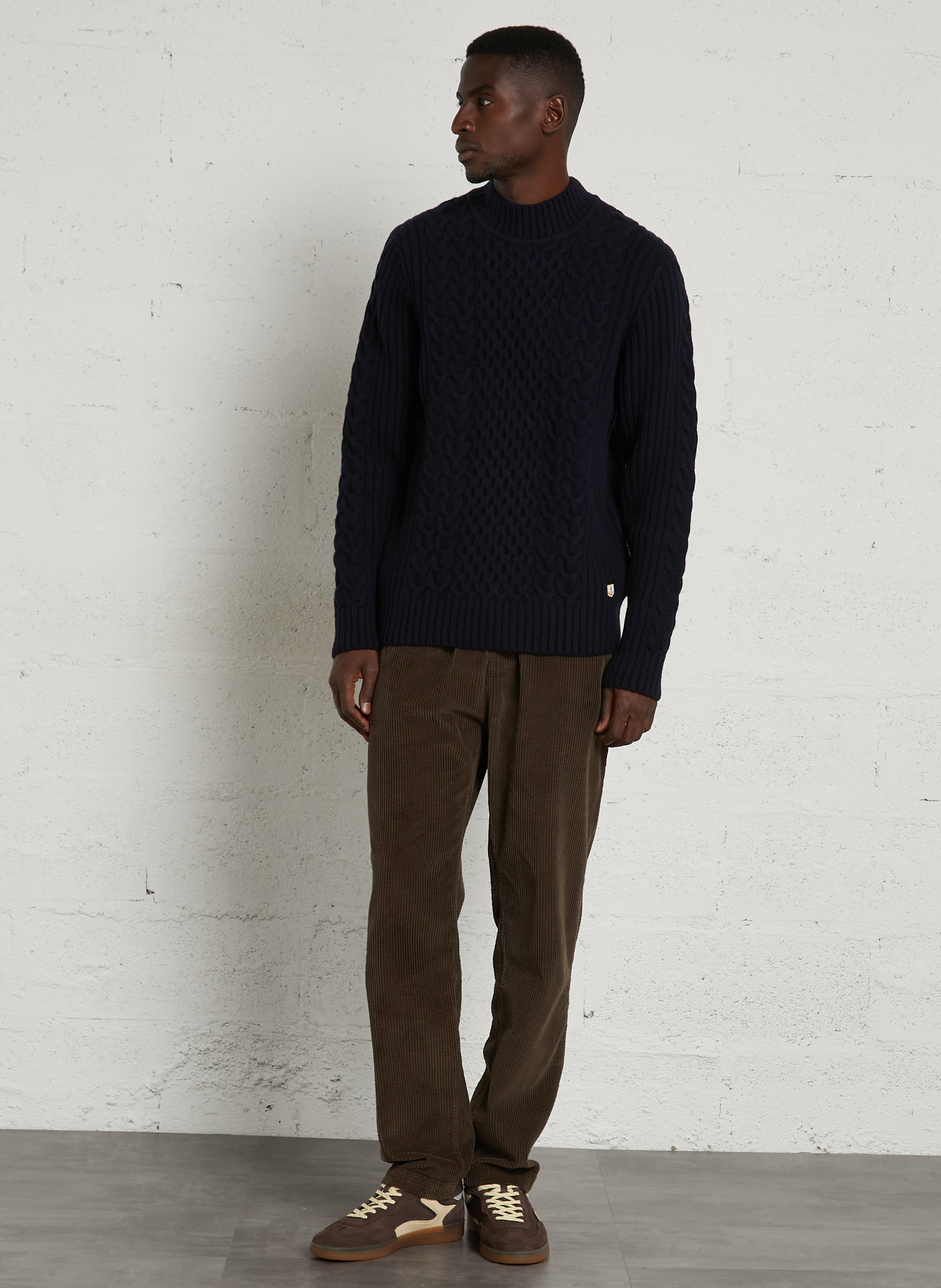 Pull droit en laine mélangée ARMOR-LUX Bleu