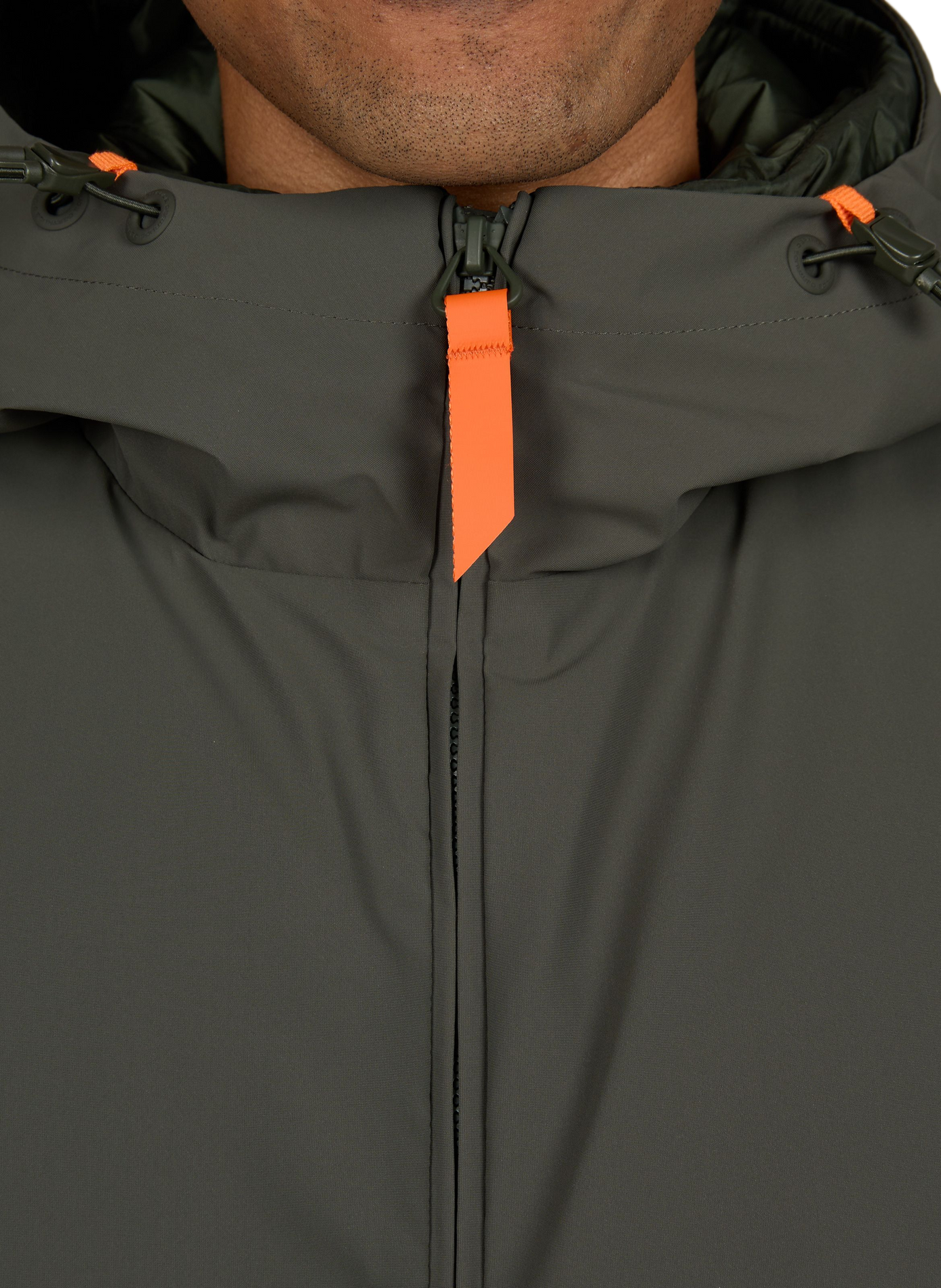 Jacke mit Stehkragen und Kapuze GERTRUDE Grun