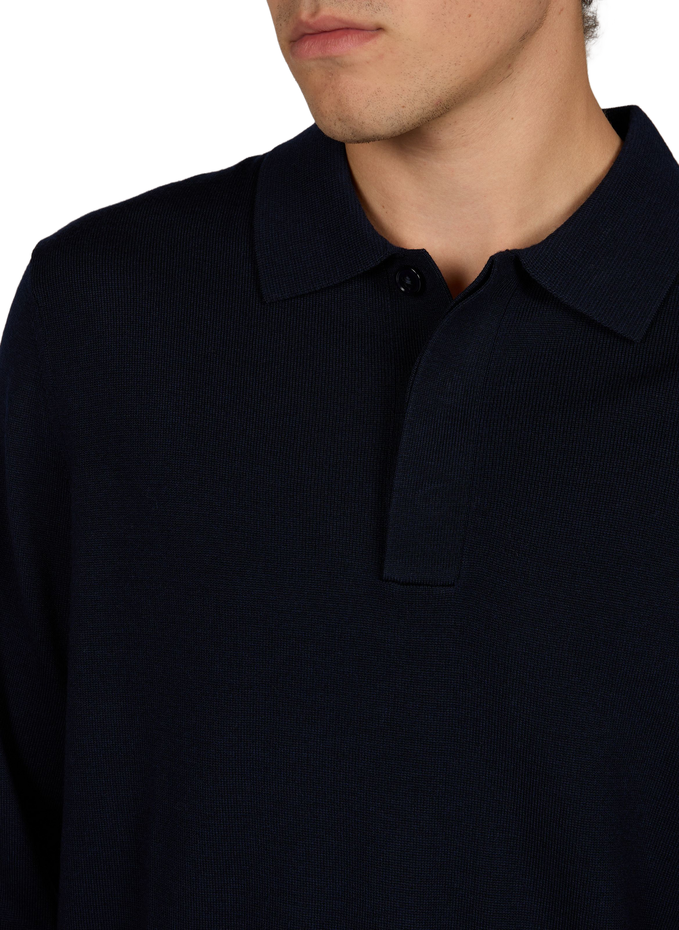 Polo-Pullover aus Baumwollstrick NN.07 Blau