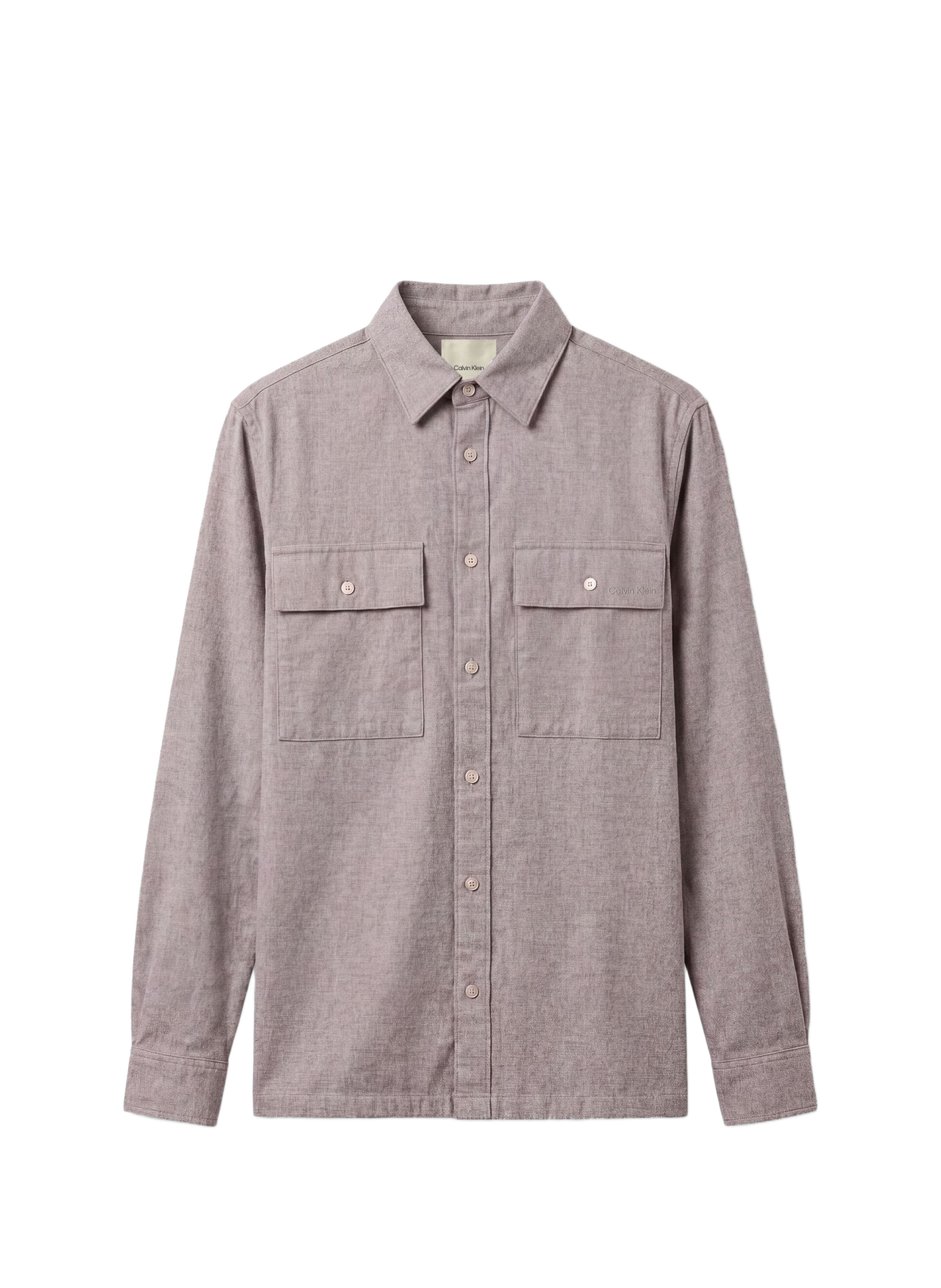Surchemise droite en coton CALVIN KLEIN Grau
