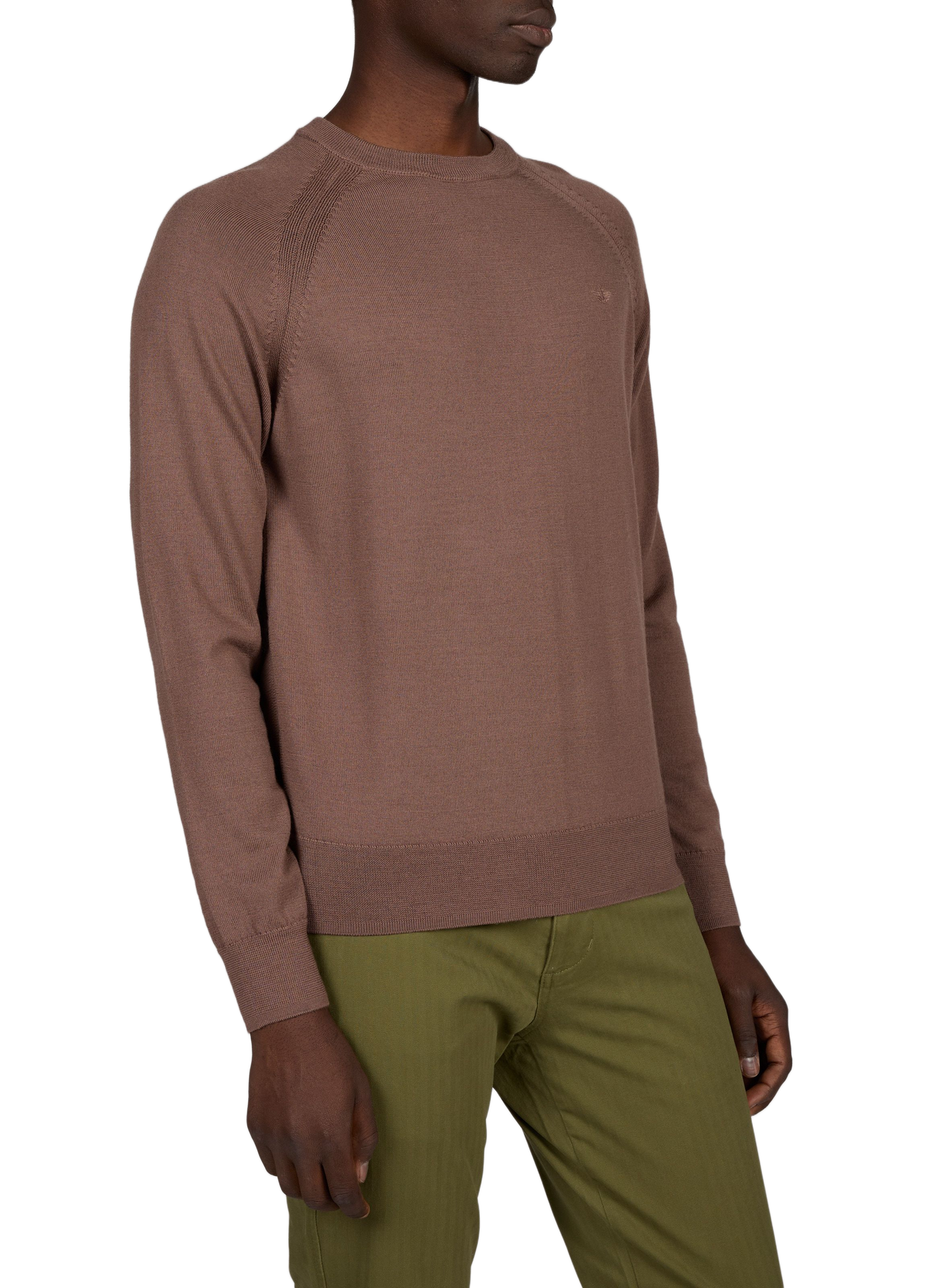 Pull droit en laine DOCKERS Marron