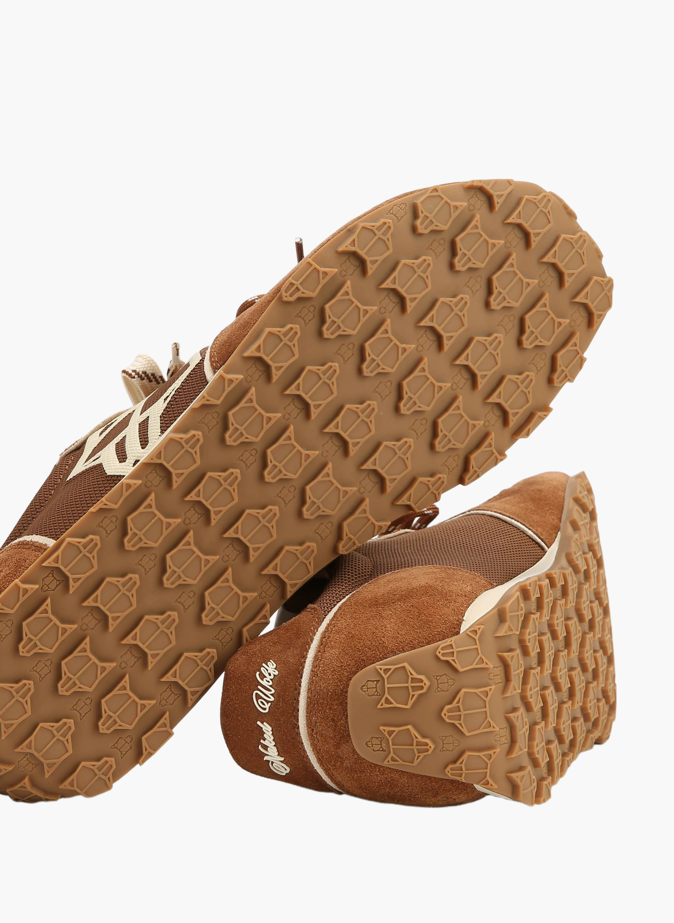 Baskets lightning en mesh NAKED WOLFE Marron