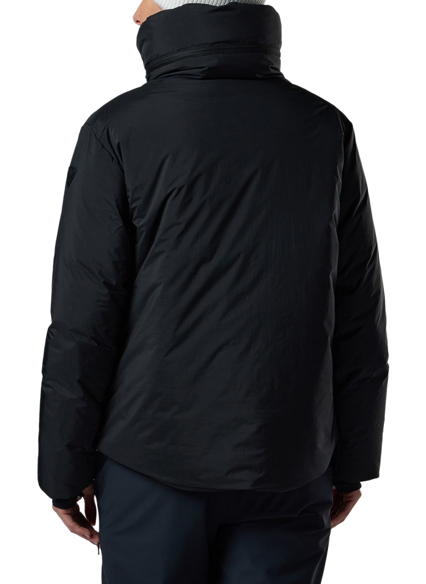 W Snowblaze straight-fit ski jacket with a stand-up collar ROSSIGNOL Black