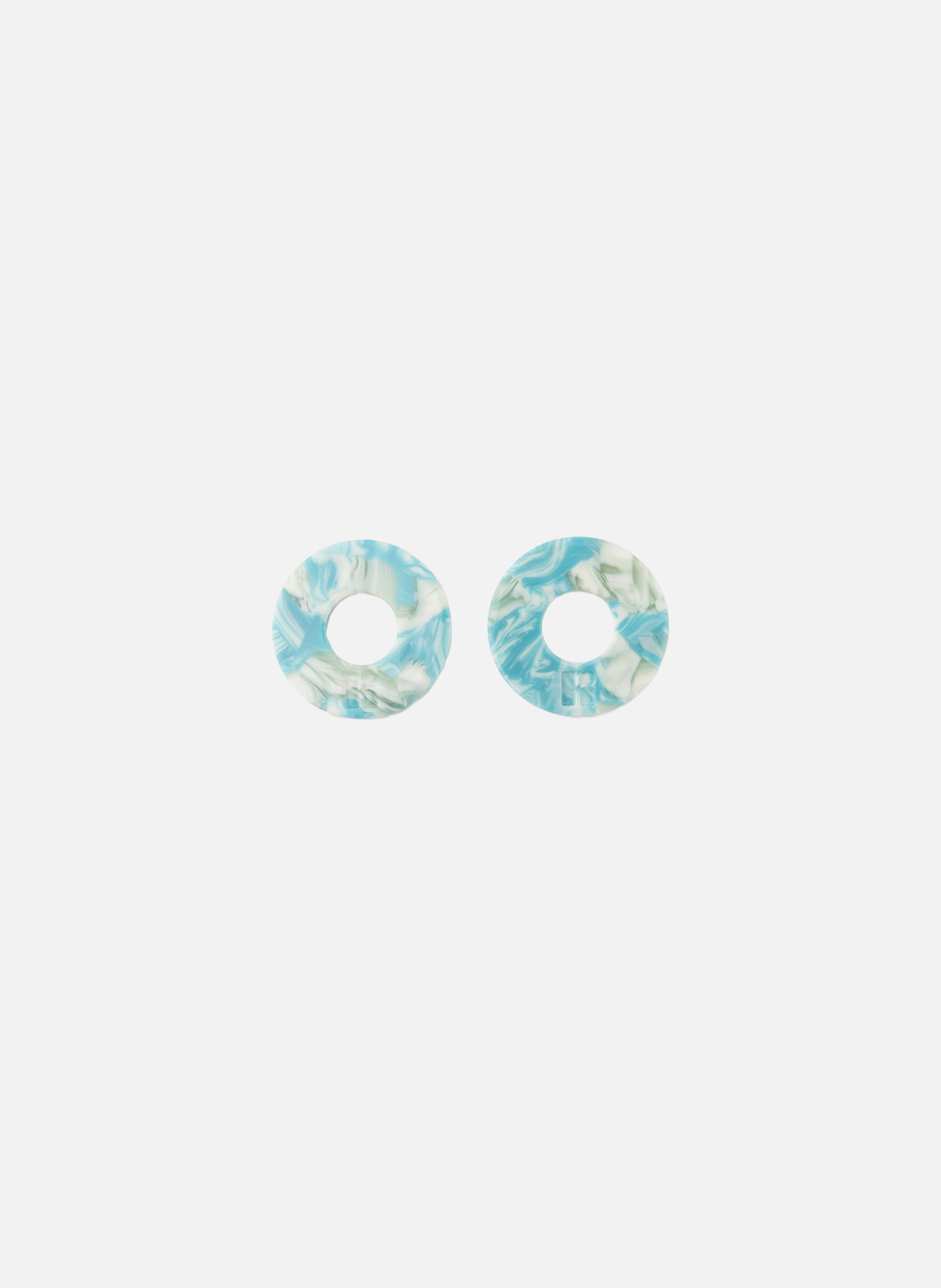 Charms donuts en acétate de cellulose  Turquoise