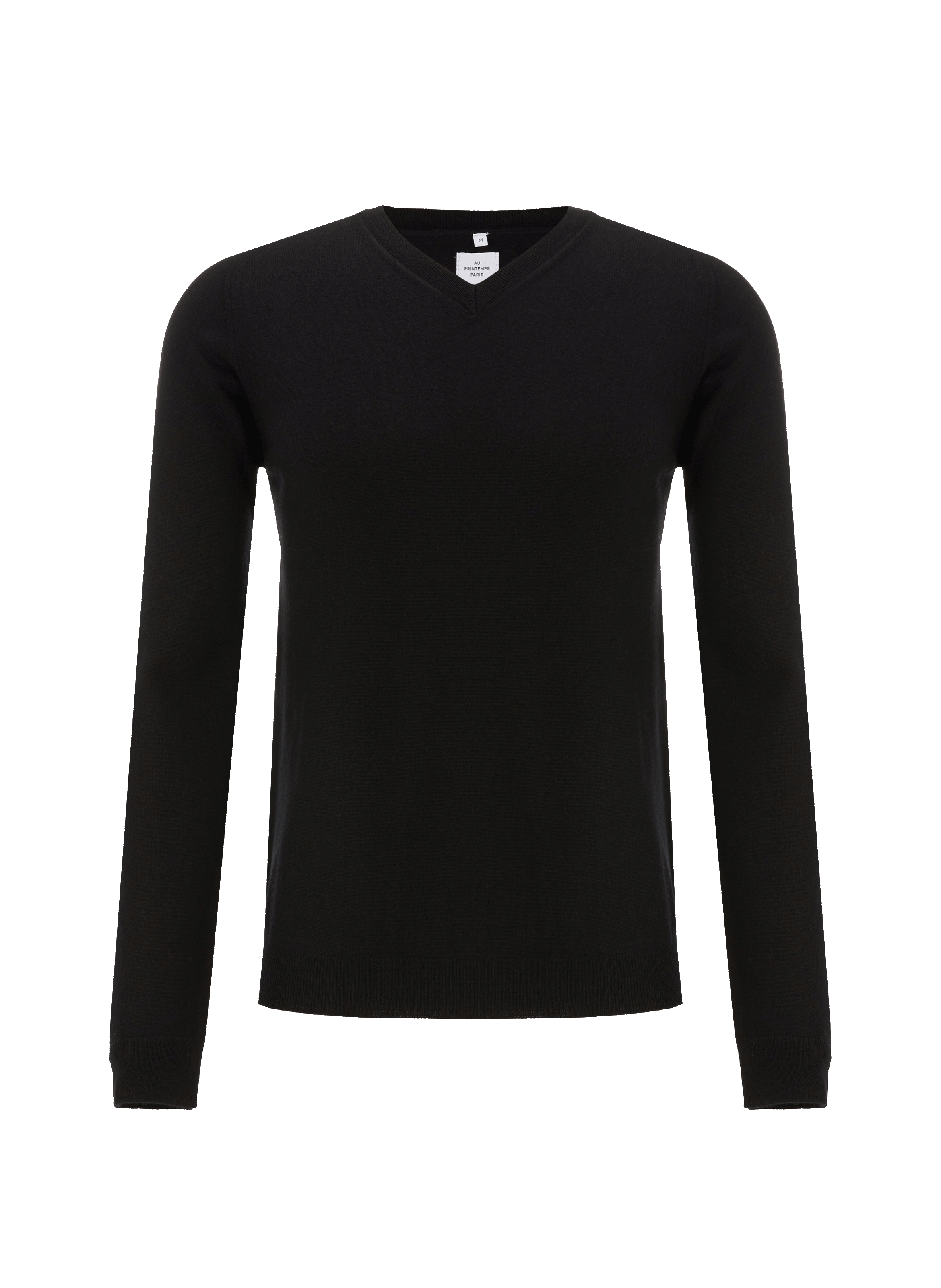 AU PRINTEMPS PARIS Wool V-neck jumper Black