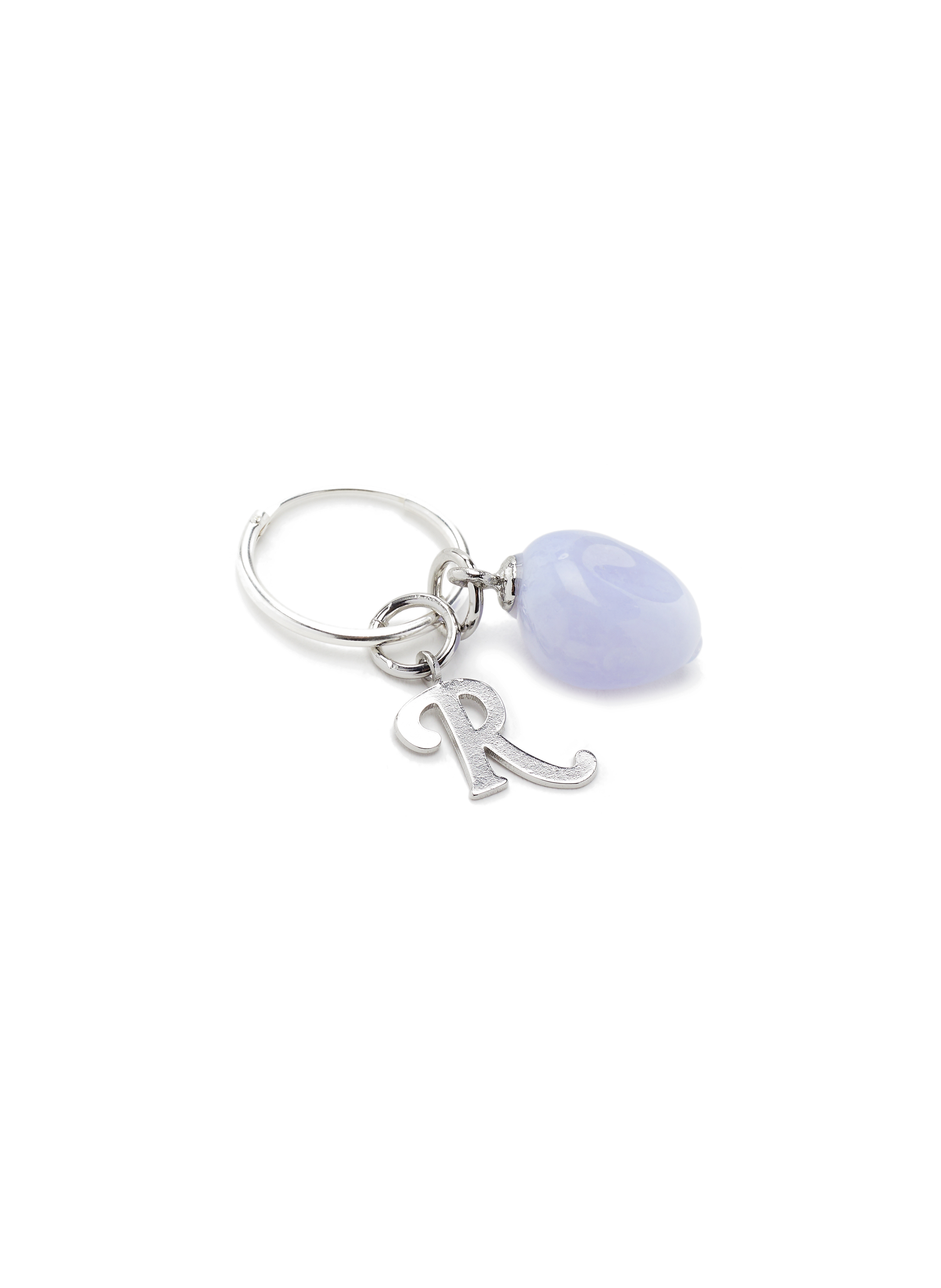 Boucle d'oreille R en laiton