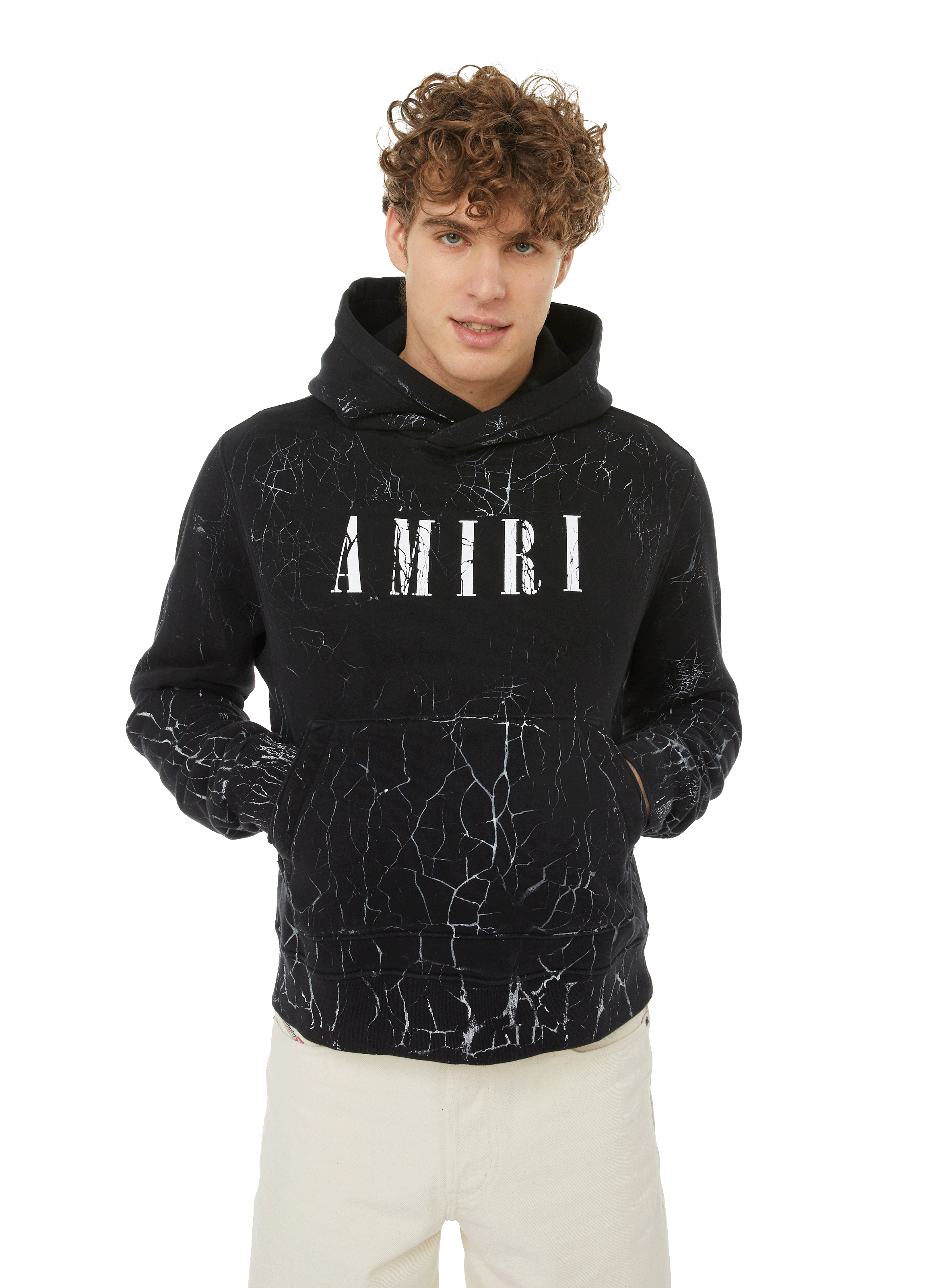 Sweat à Capuche Amiri Distressed - Taille S, Noir, Coton, Neuf Avec étiquettes