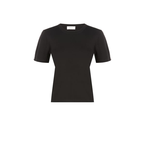 T-shirt en maille en soie et cachemire