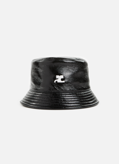 Black cotton bucket hat COURRÈGES 