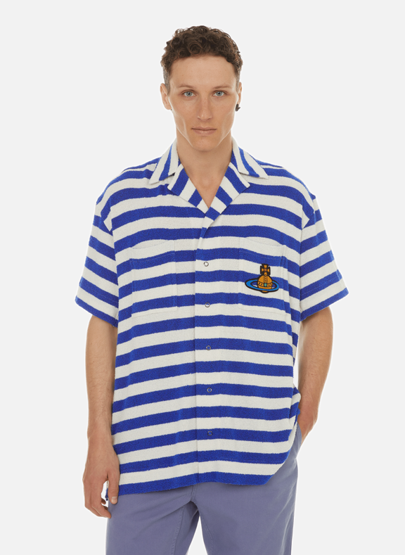 VIVIENNE WESTWOOD Camp striped shirt Blue