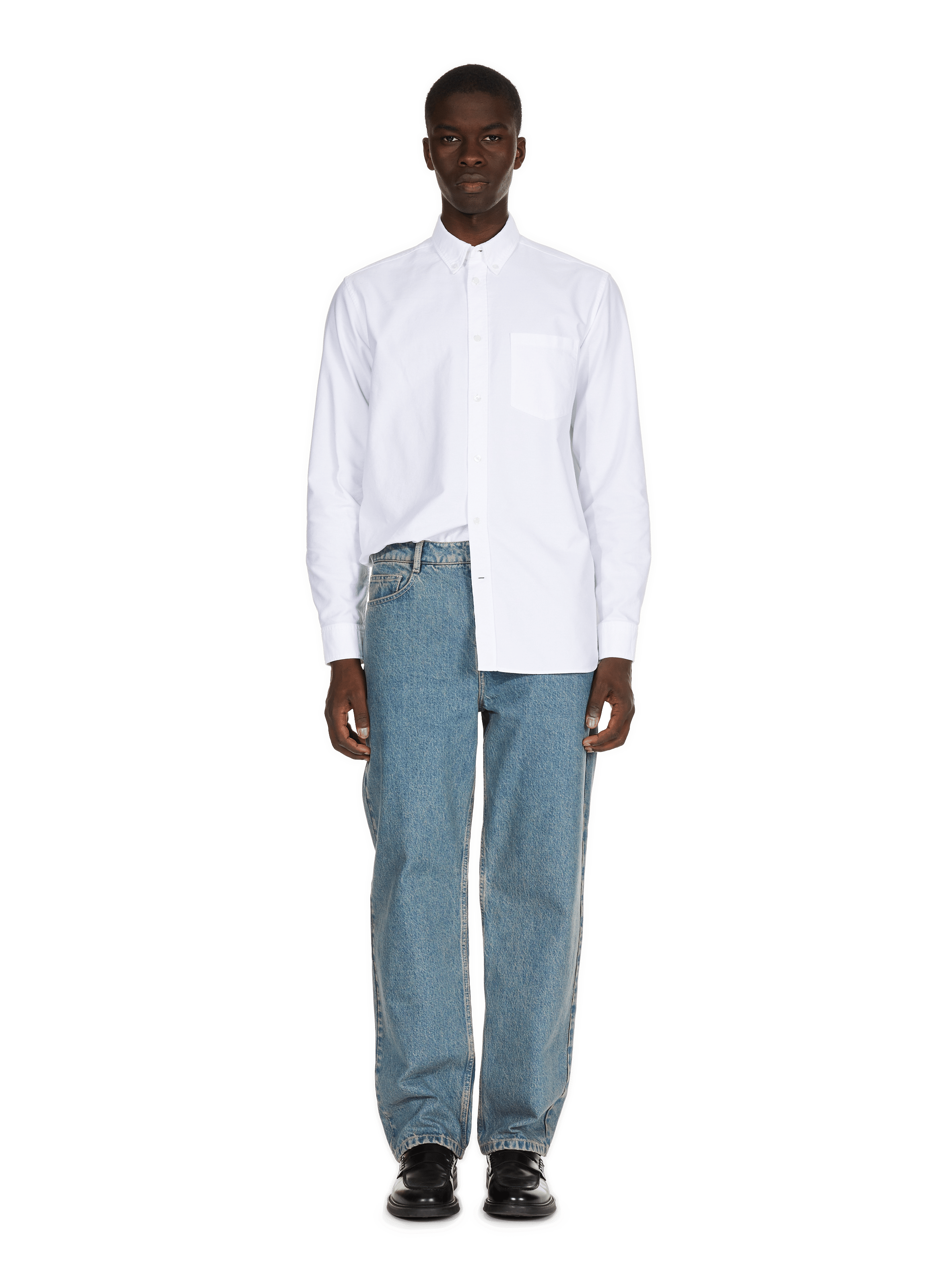 Contrast Jeans Blue