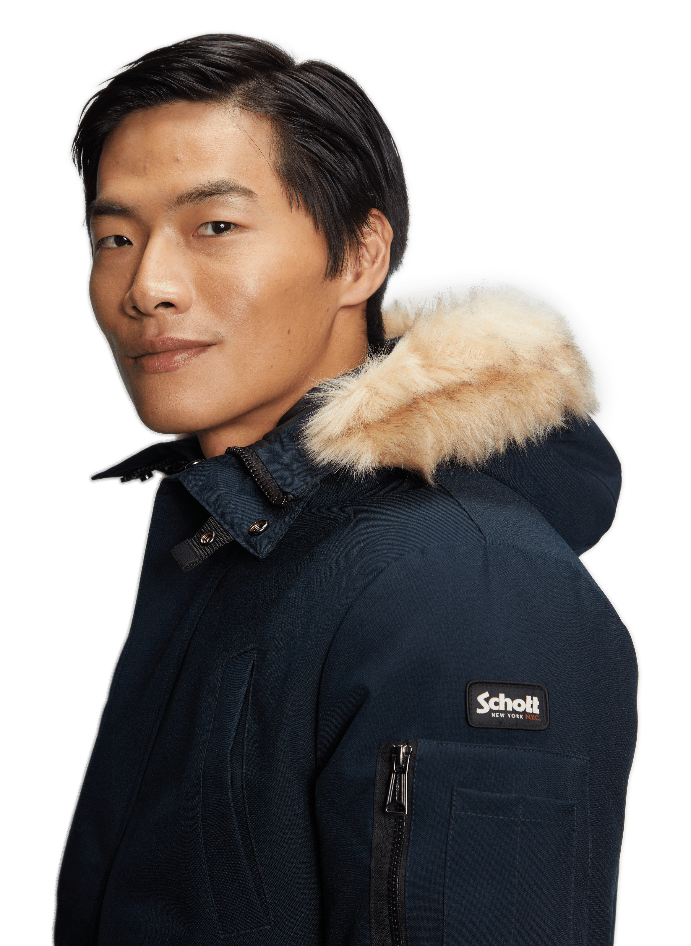 Keyburn Coat SCHOTT Blue