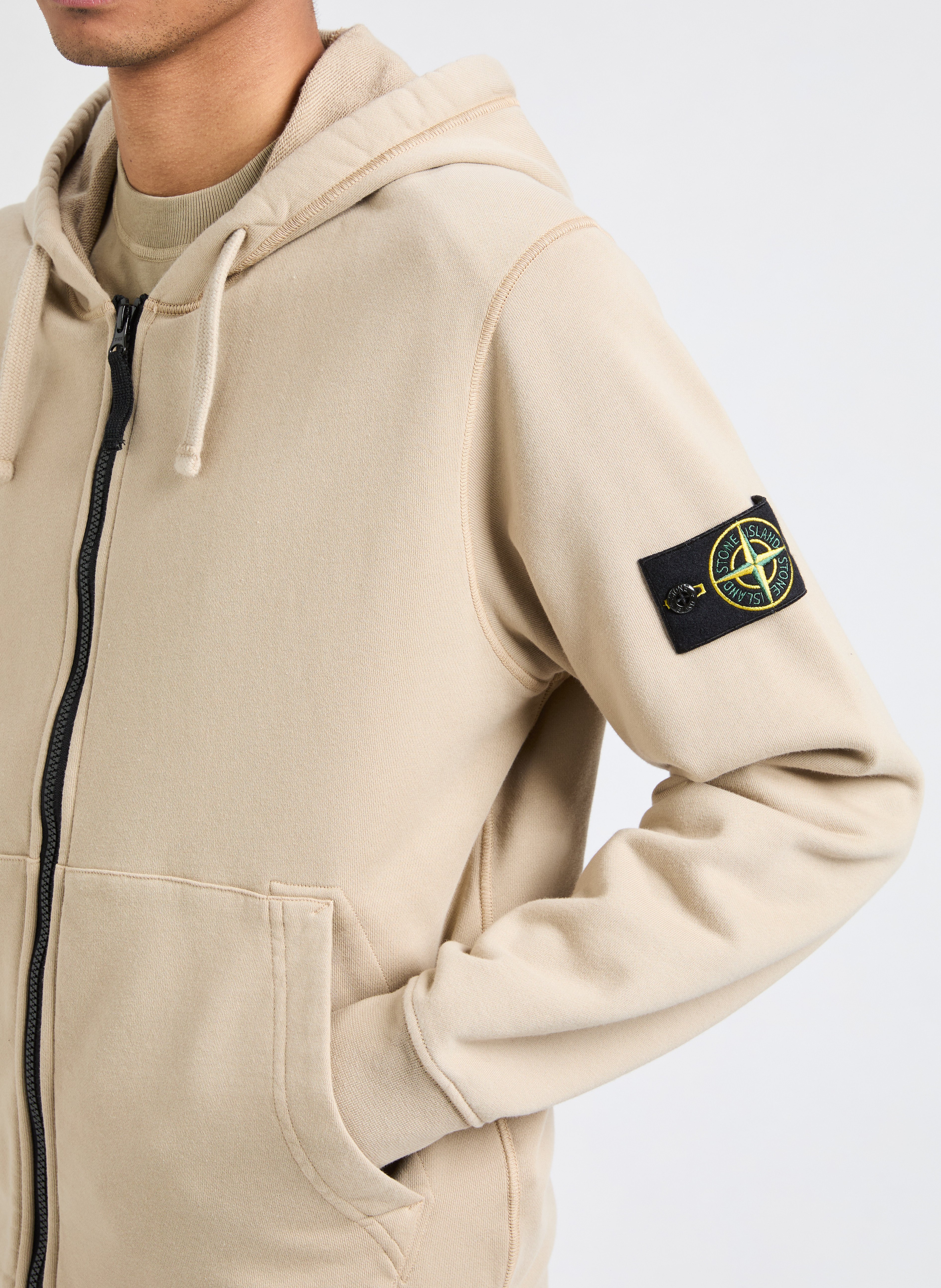 Sweatshirt en coton STONE ISLAND Beige