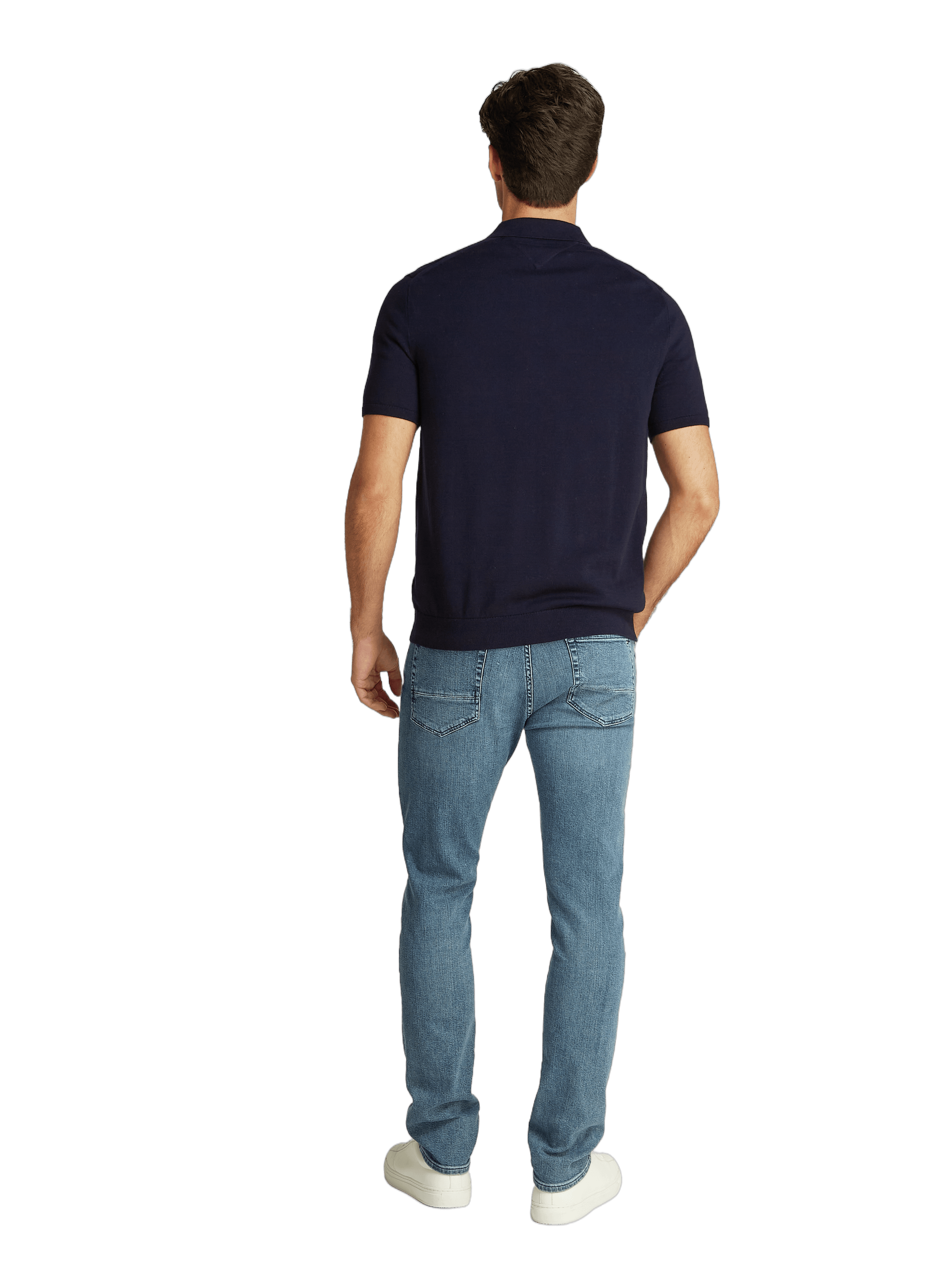 Striped cotton polo shirt TOMMY HILFIGER Blue