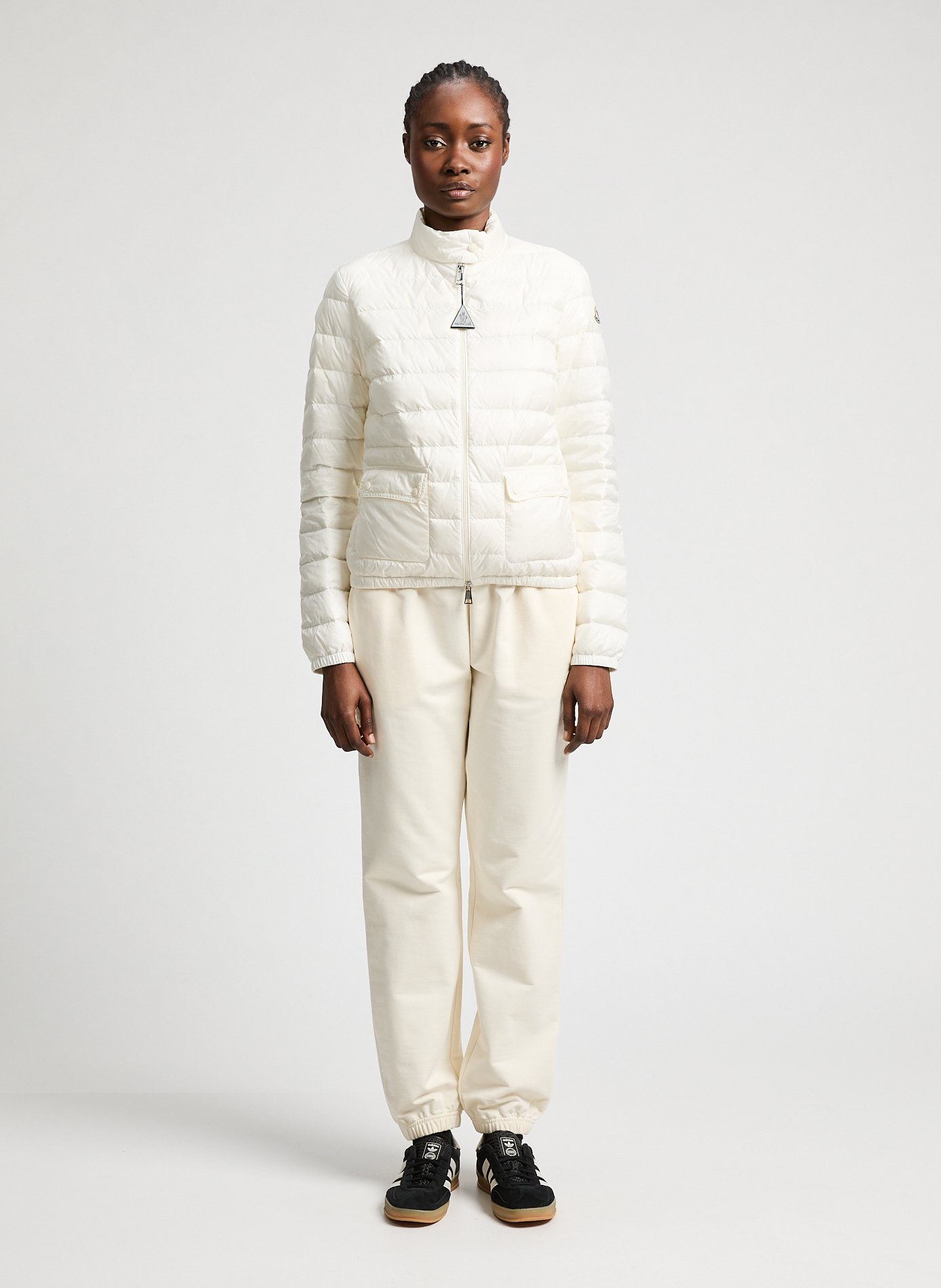 Short quilted down jacket MONCLER White