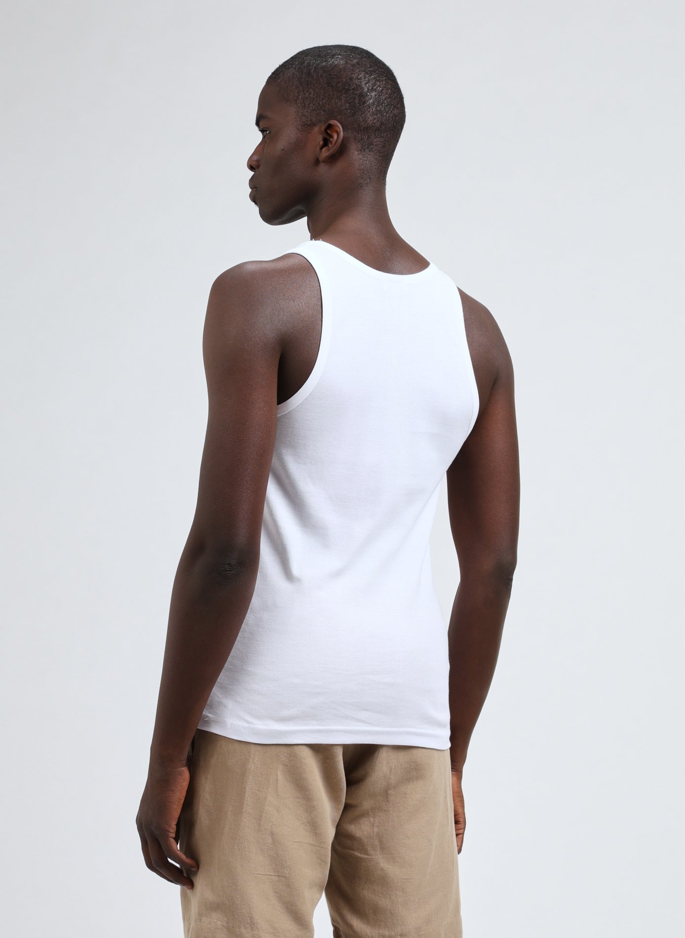 Set of 3 cotton tank tops EMINENCE White