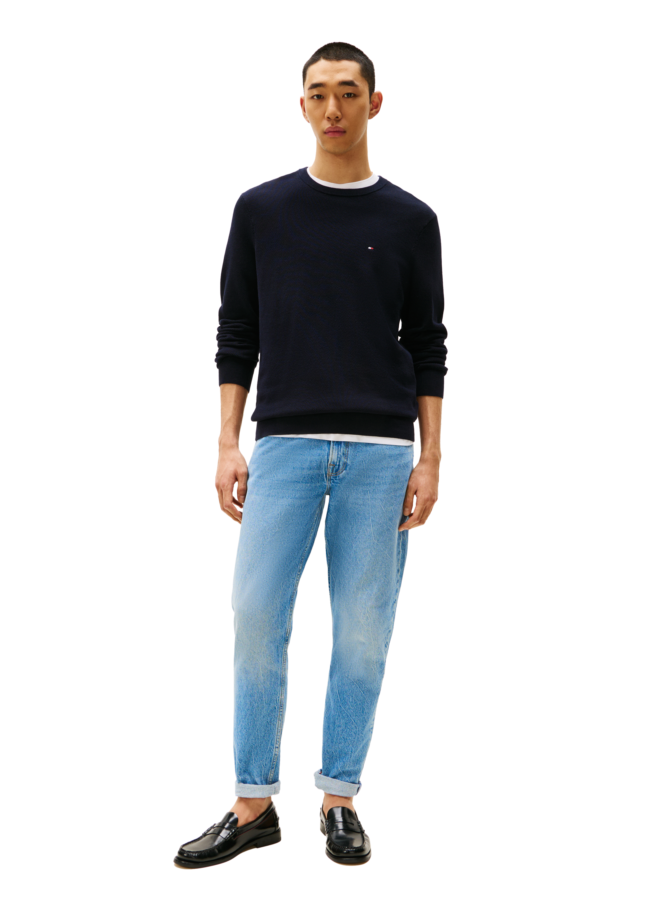 Cotton-blend jumper TOMMY HILFIGER Blue