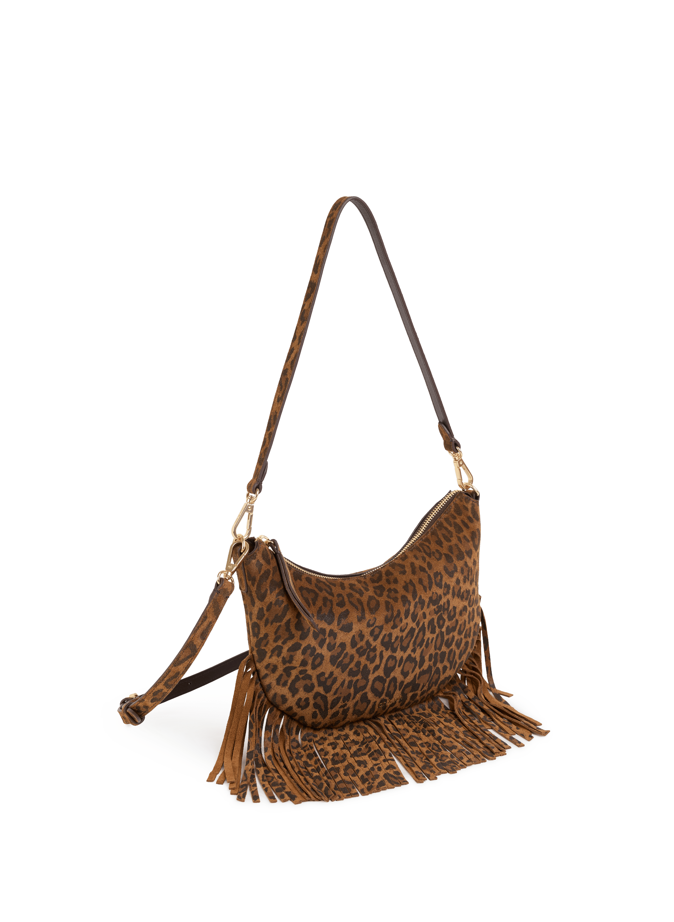 Sac à bandoulière Lune Franges en cuir NAT &amp; NIN Multicolore