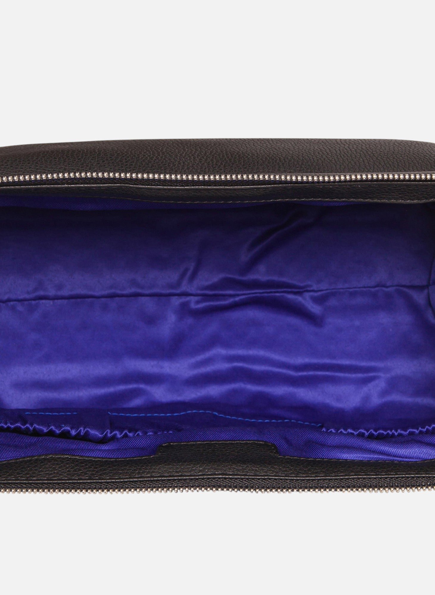 Trousse de toilette charles en cuir grainé LE TANNEUR Noir