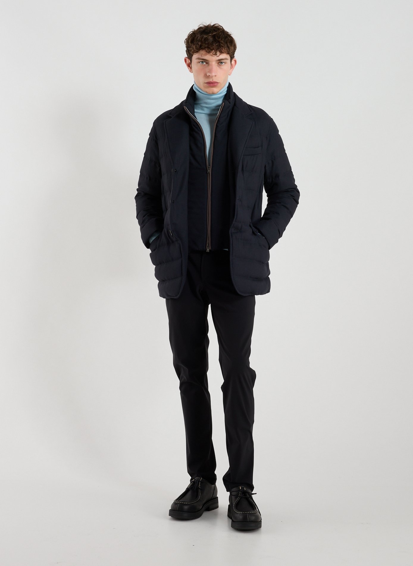 Quilted 2-in-1 Blazer HERNO Blue