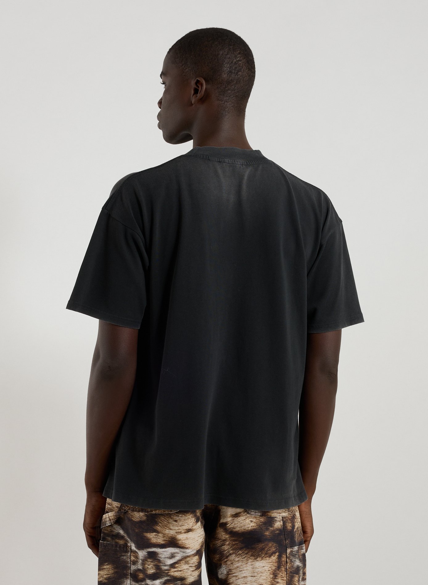 Biker-style cotton t-shirt REPRESENT Black