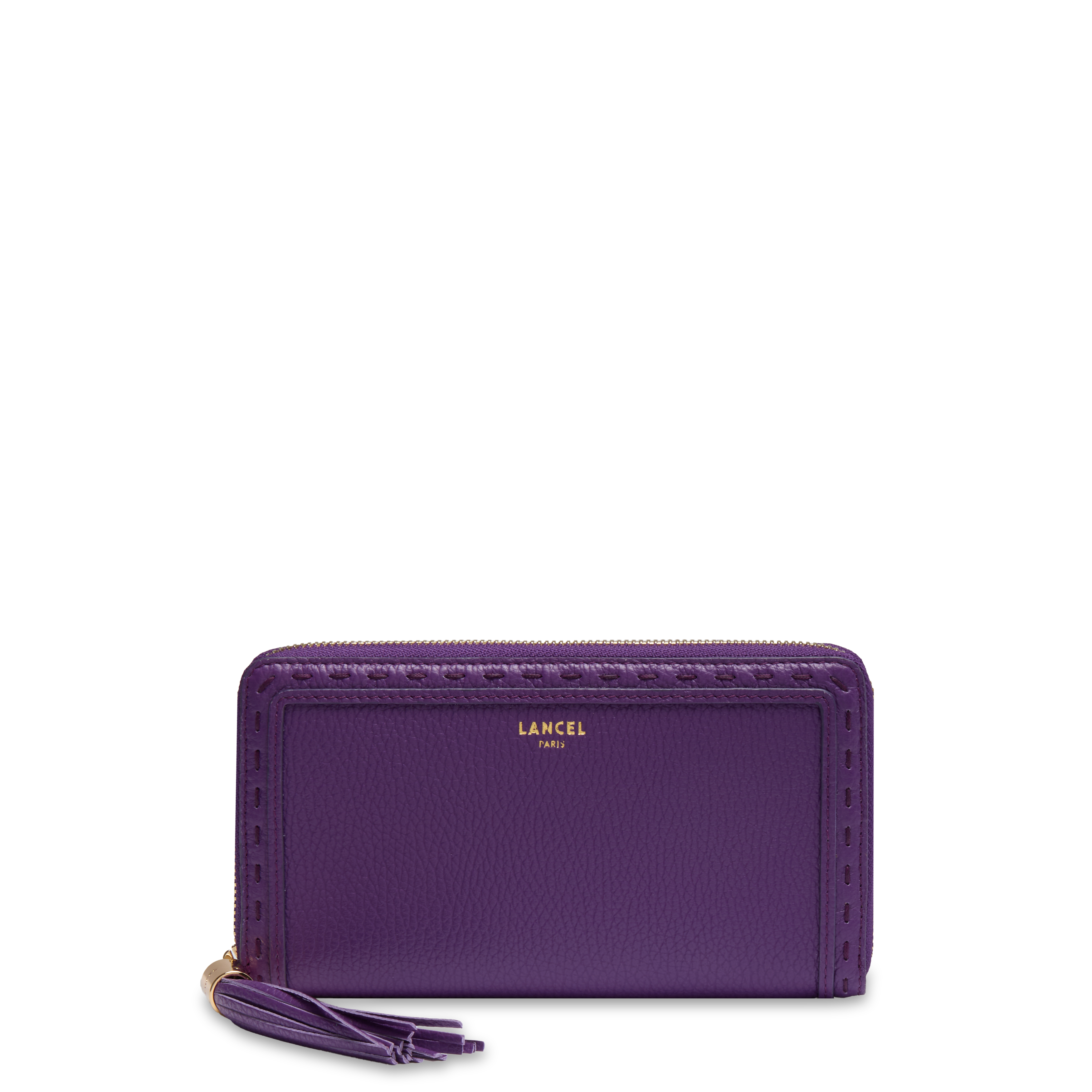 Portefeuille long zippé premier flirt de lancel en cuir LANCEL Violet