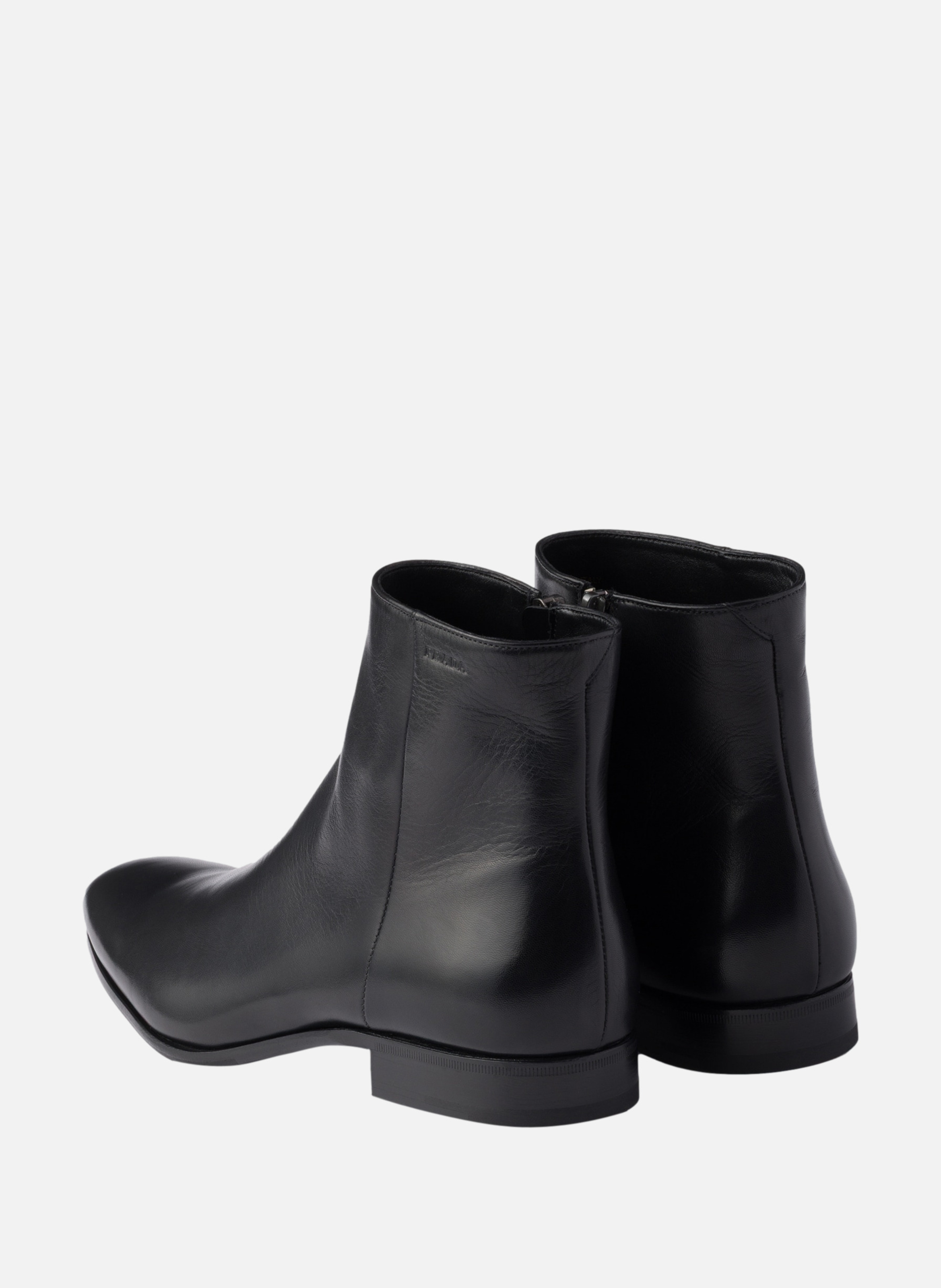 Bottines en cuir PRADA Noir