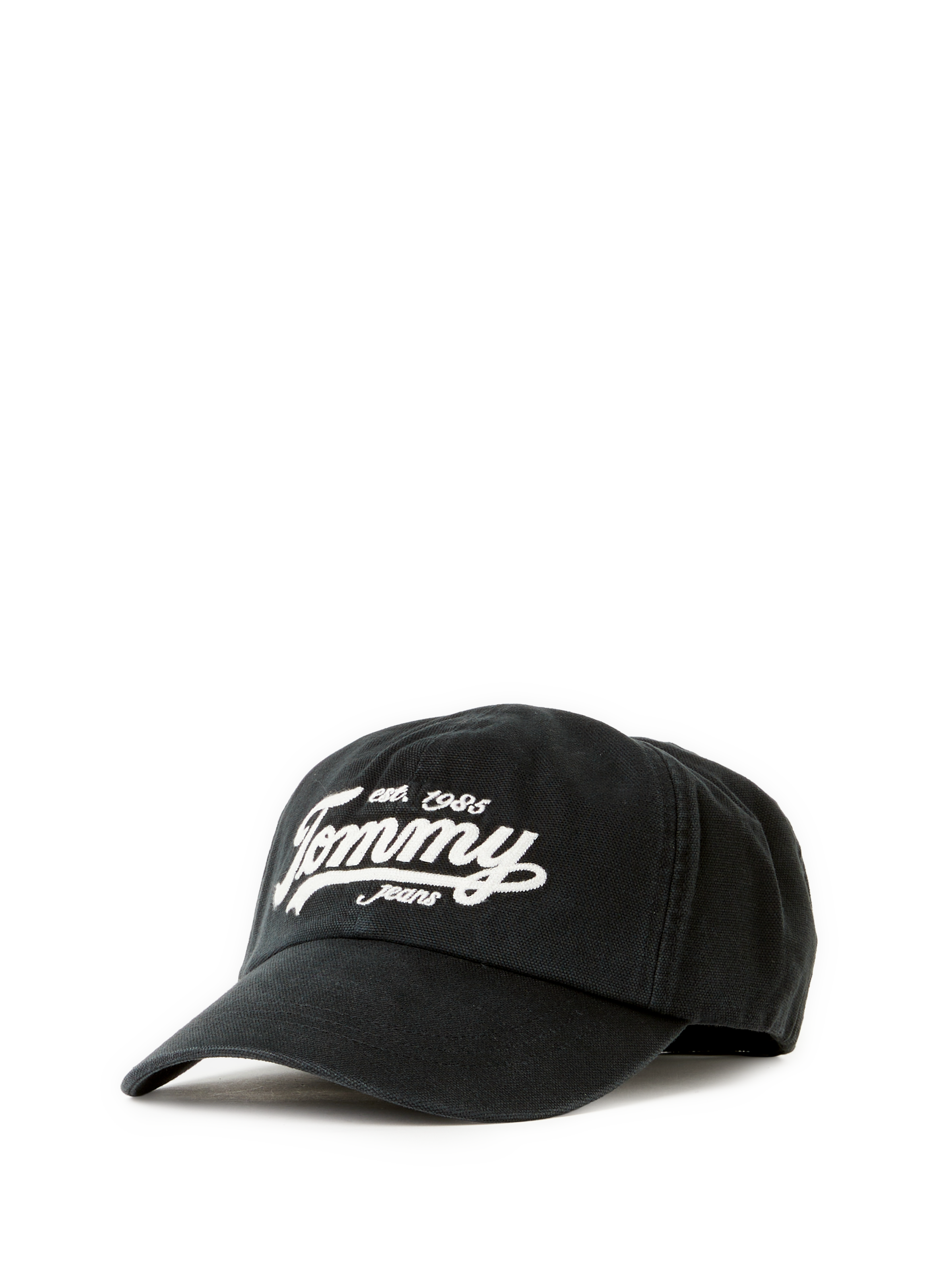 TOMMY HILFIGER Cotton cap with logo pattern Black