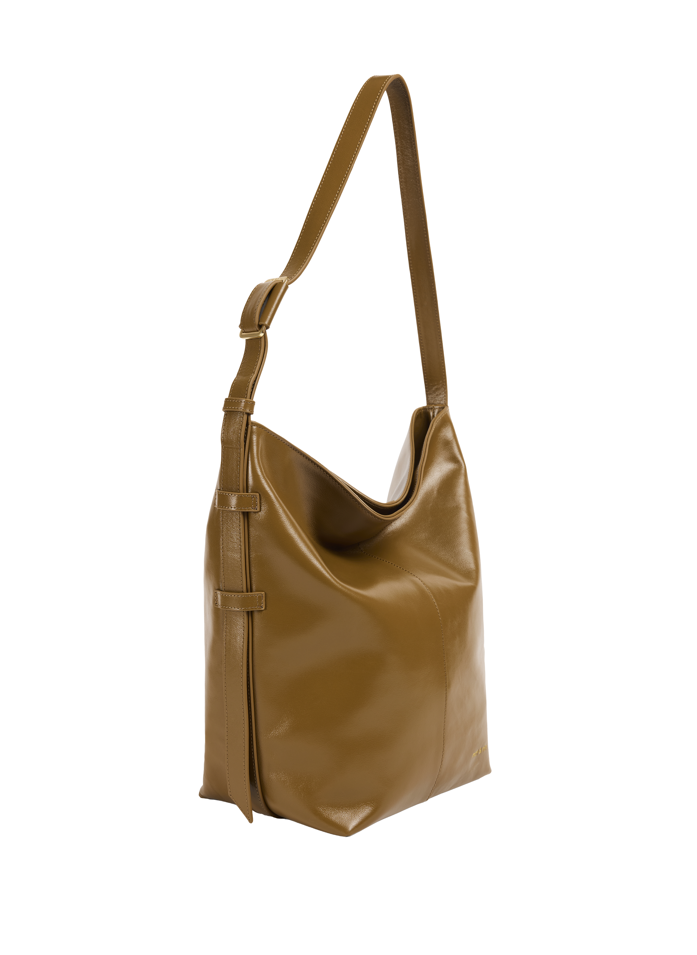Sac épaule Nour en cuir NAT & NIN Marron