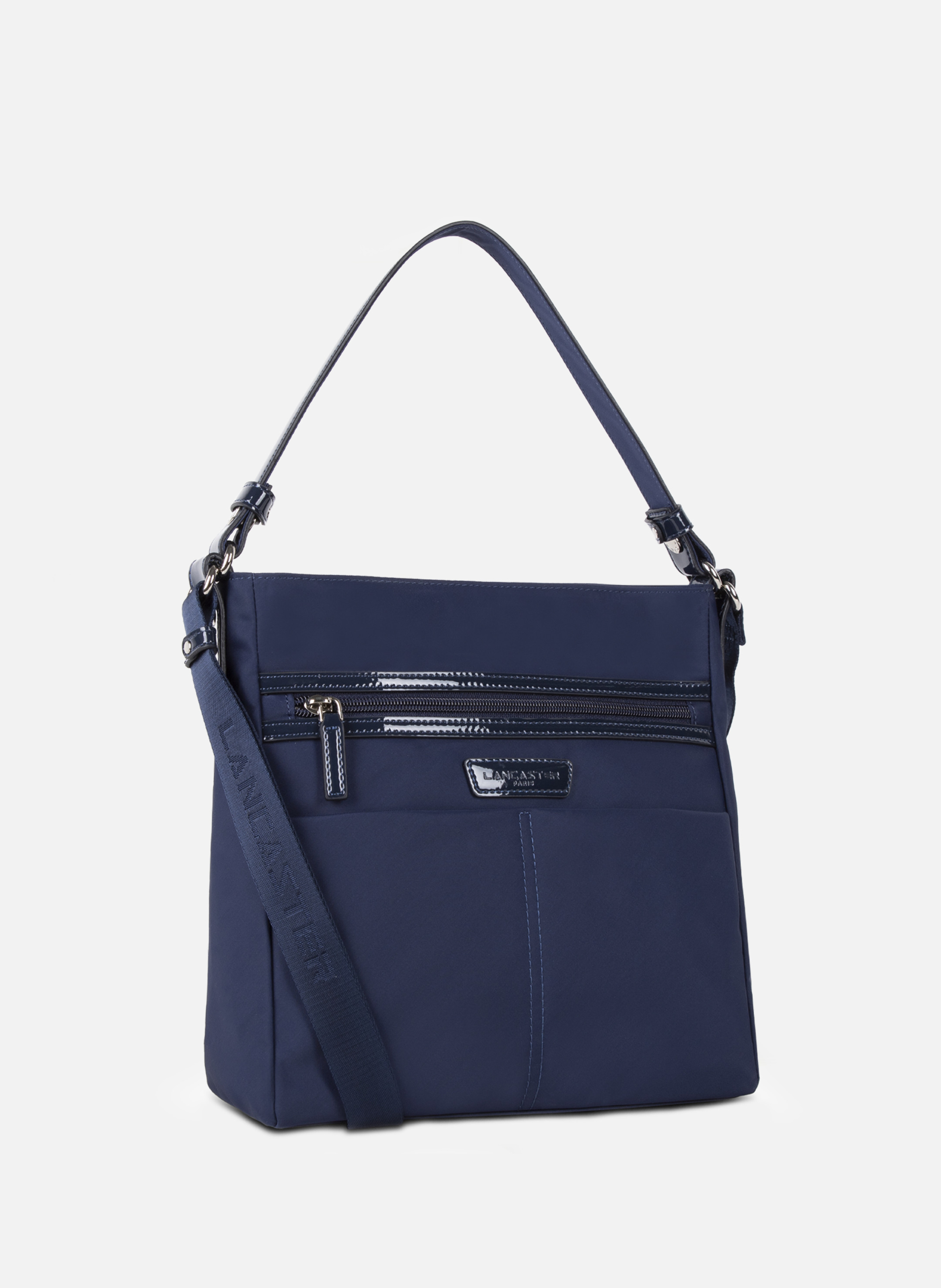 Sac besace - basic verni Bleu