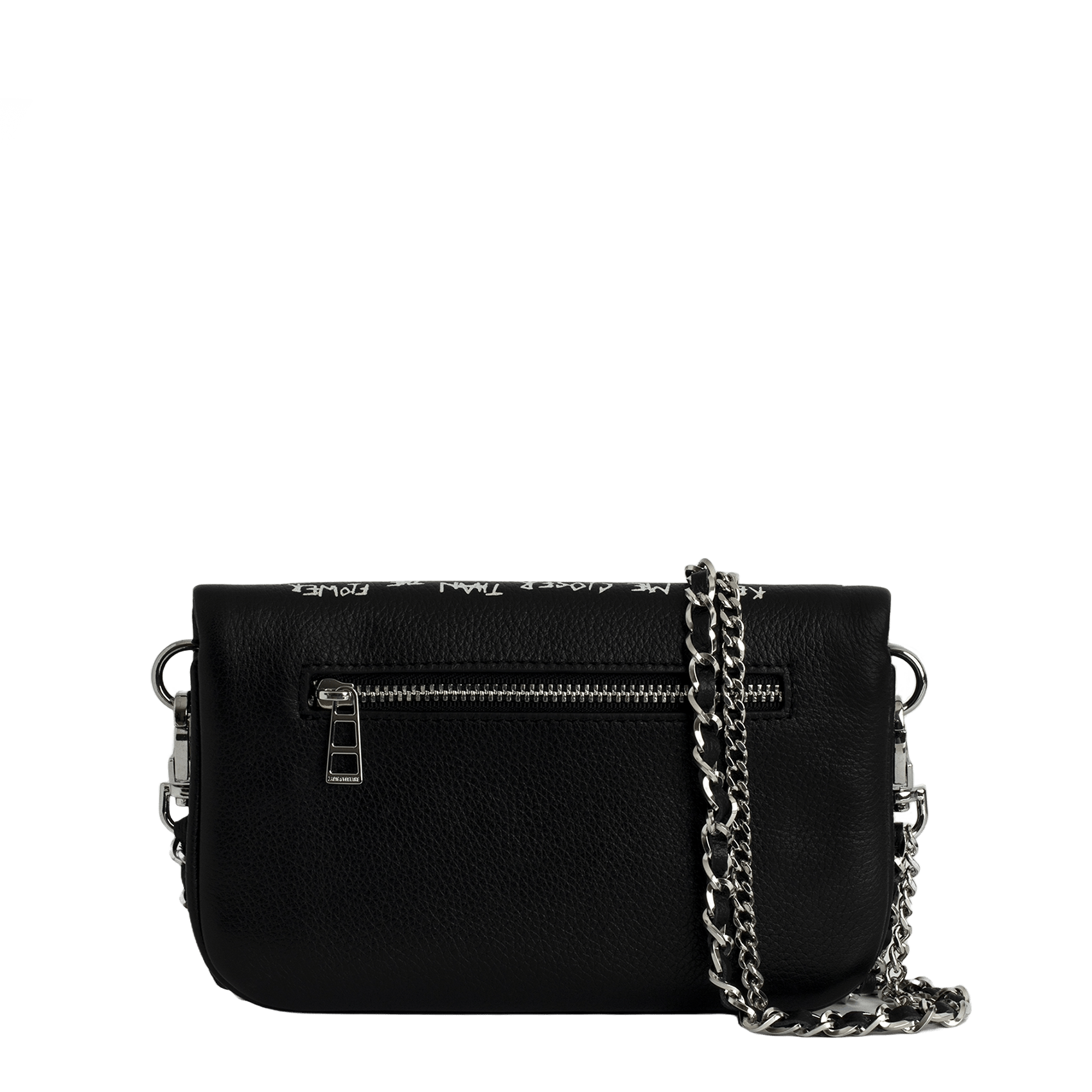 Pochette en cuir imprimée rock nano ZADIG&VOLTAIRE Noir