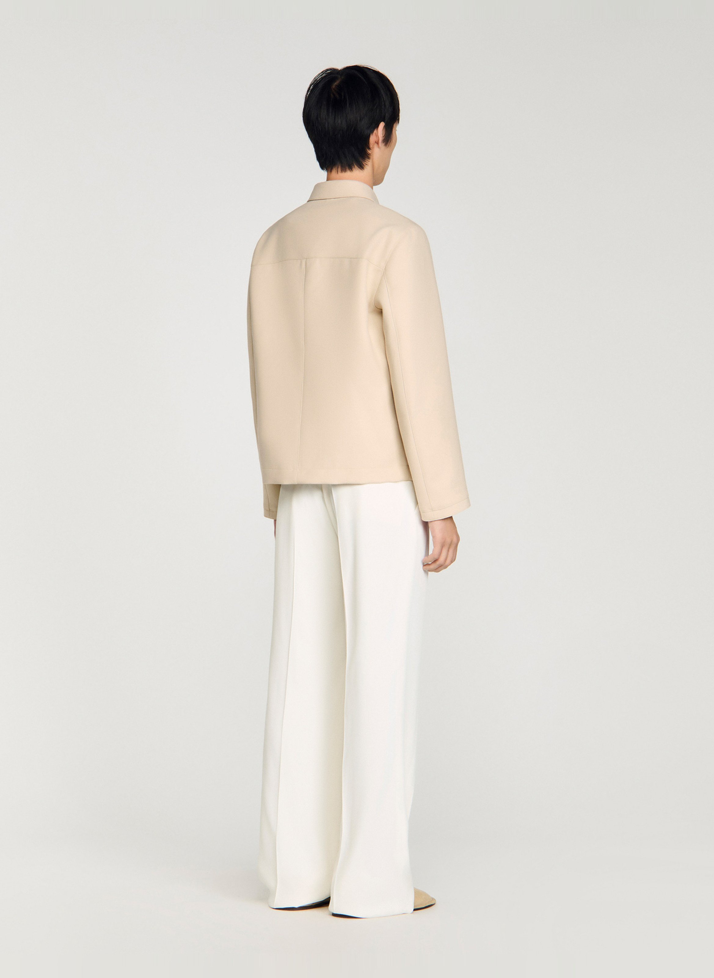 Veste col classique SANDRO Beige