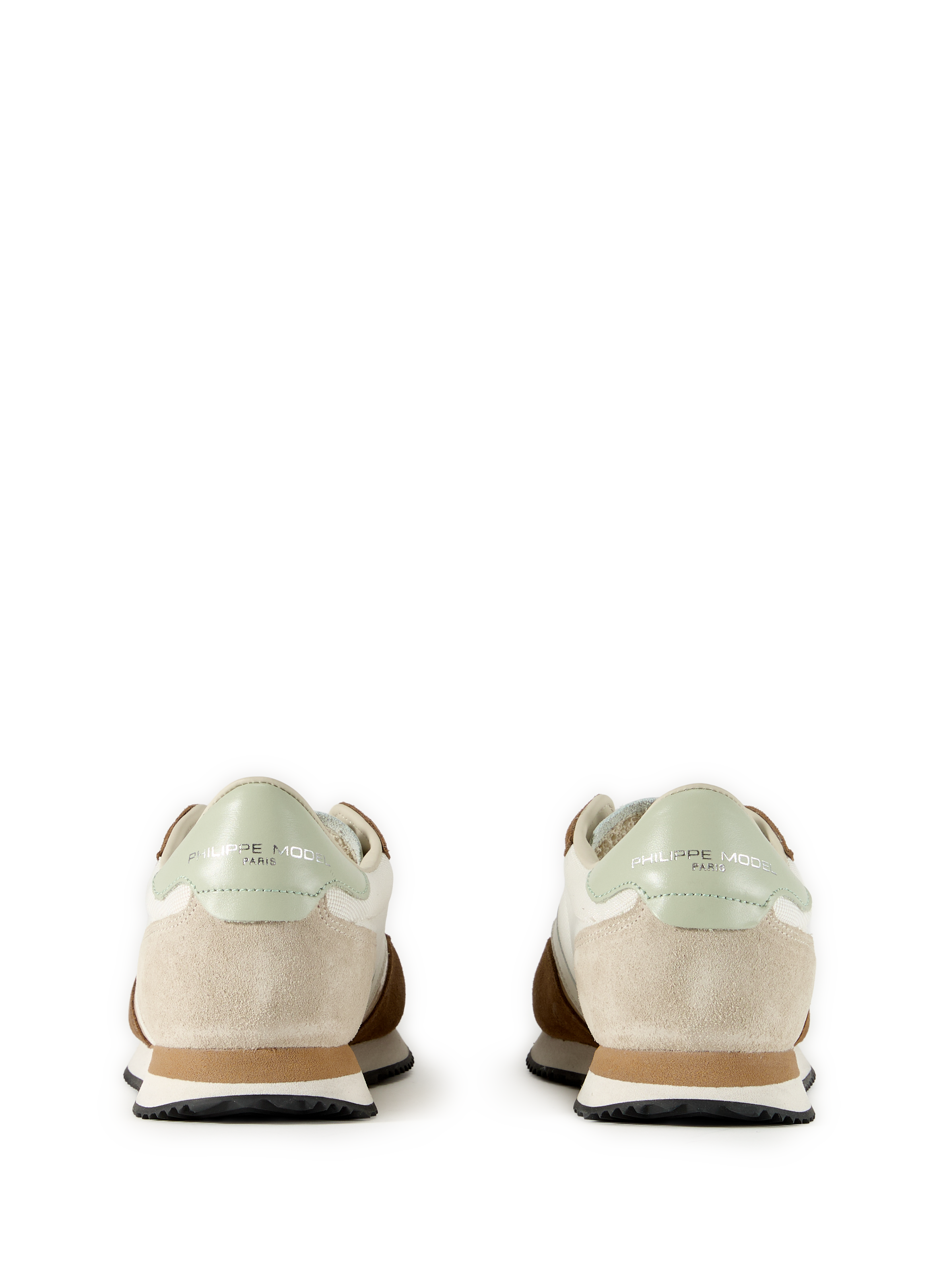 Blville leather and cotton sneakers PHILIPPE MODEL White