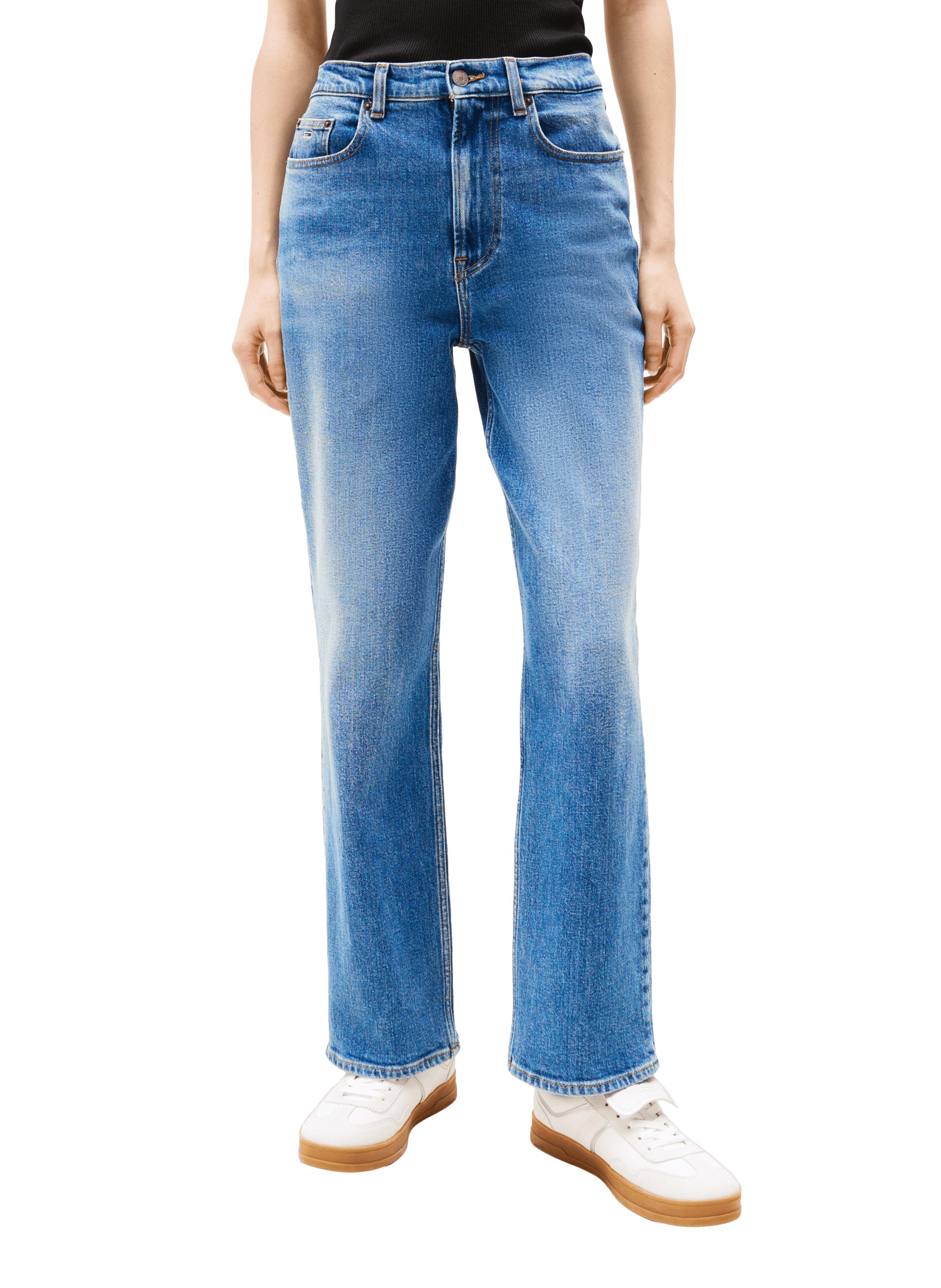 Straight leg cotton jeans TOMMY HILFIGER Blue