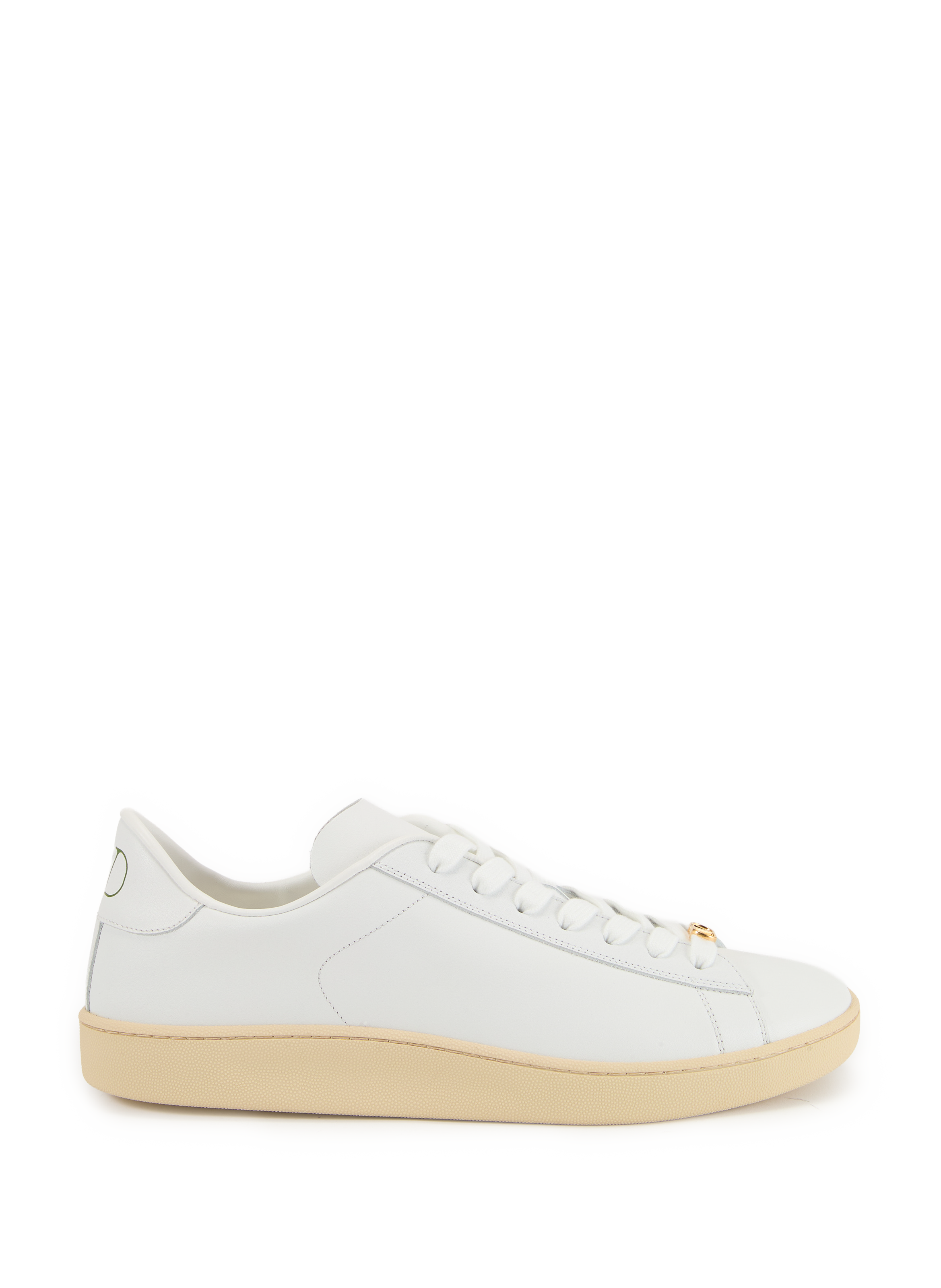 Baskets unies en cuir VALENTINO Blanc