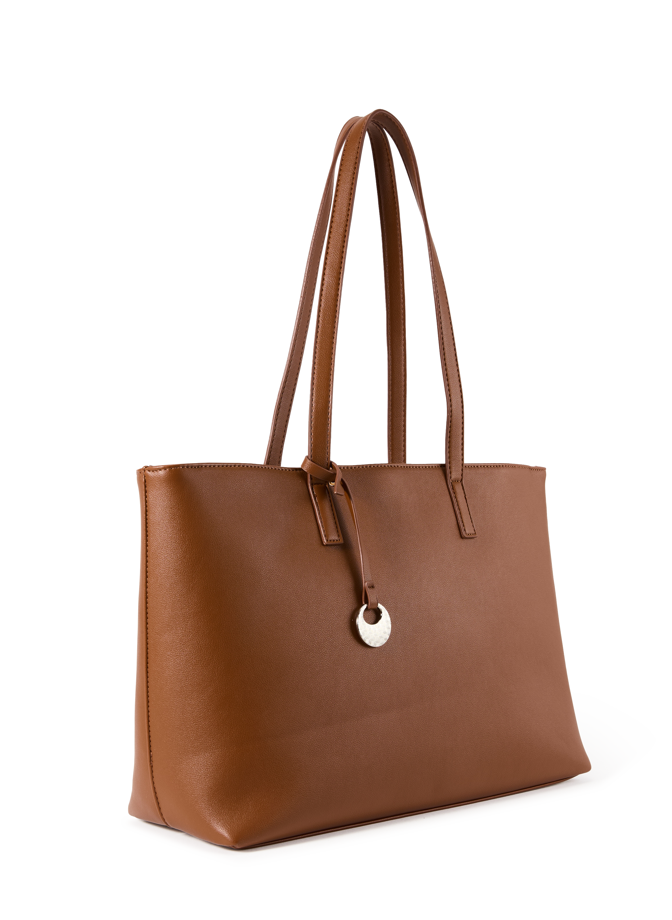 Tote bag in faux leather AU PRINTEMPS PARIS Brown