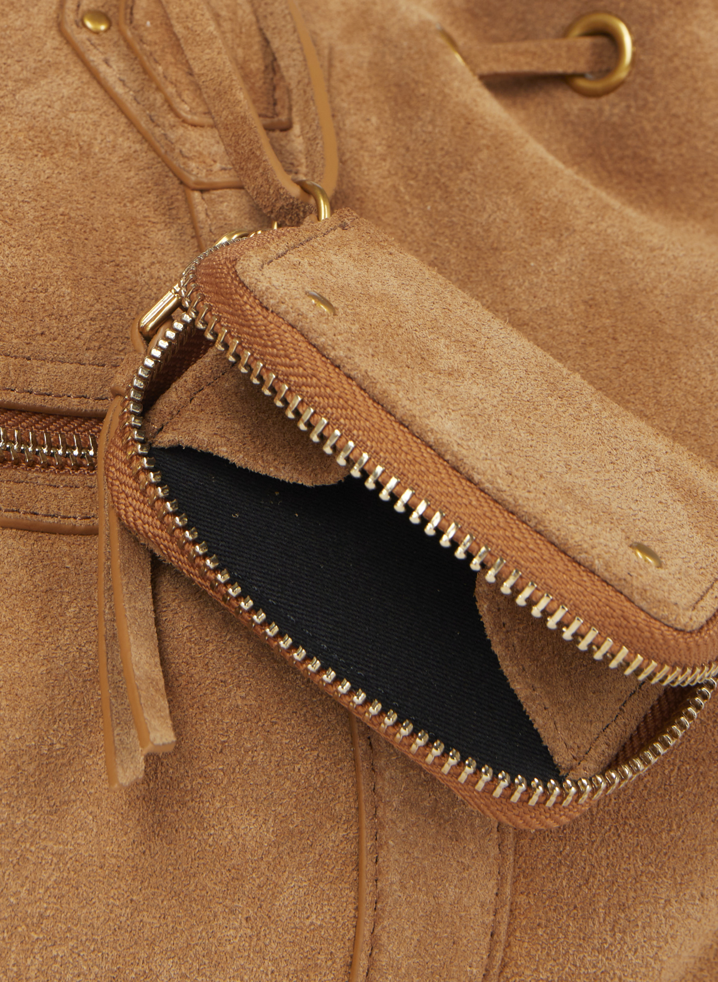 Sac cabas en suède THE KOOPLES Marron