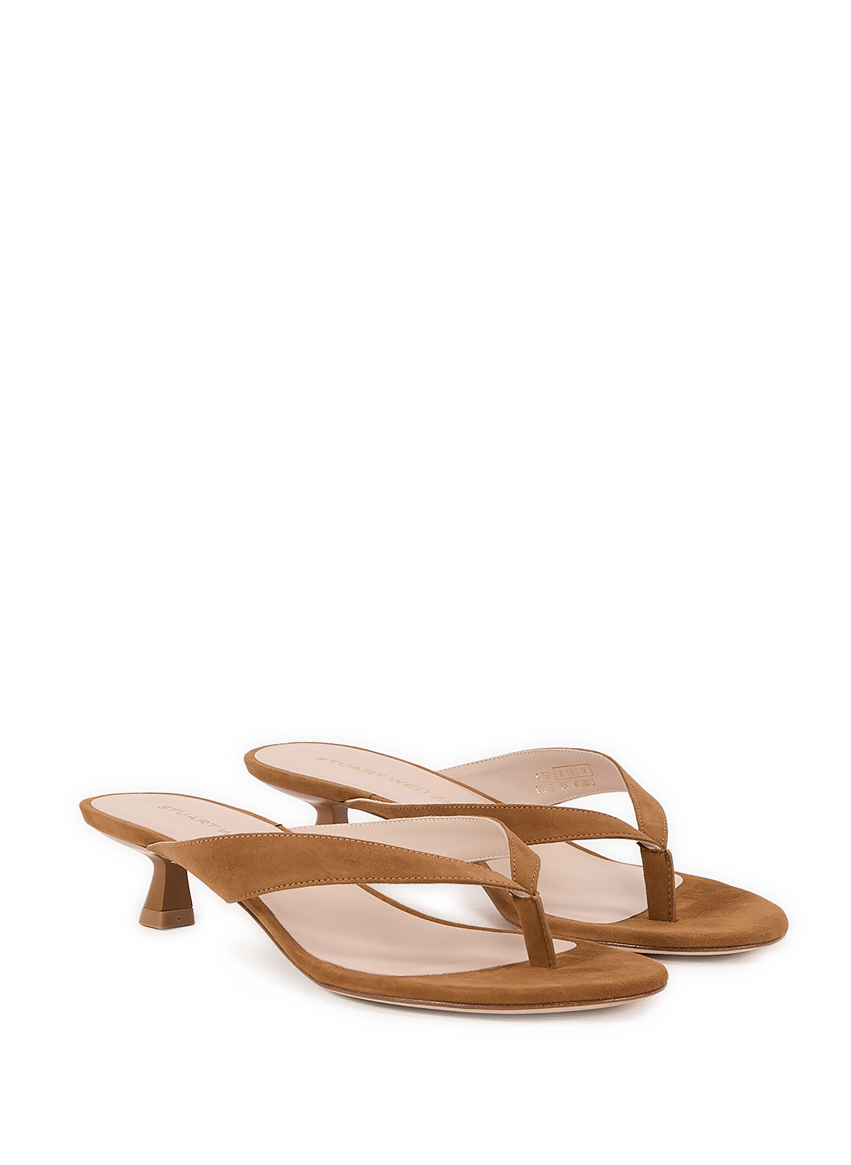 Rio Sleek 35 suede leather sandals STUART WEITZMAN Black