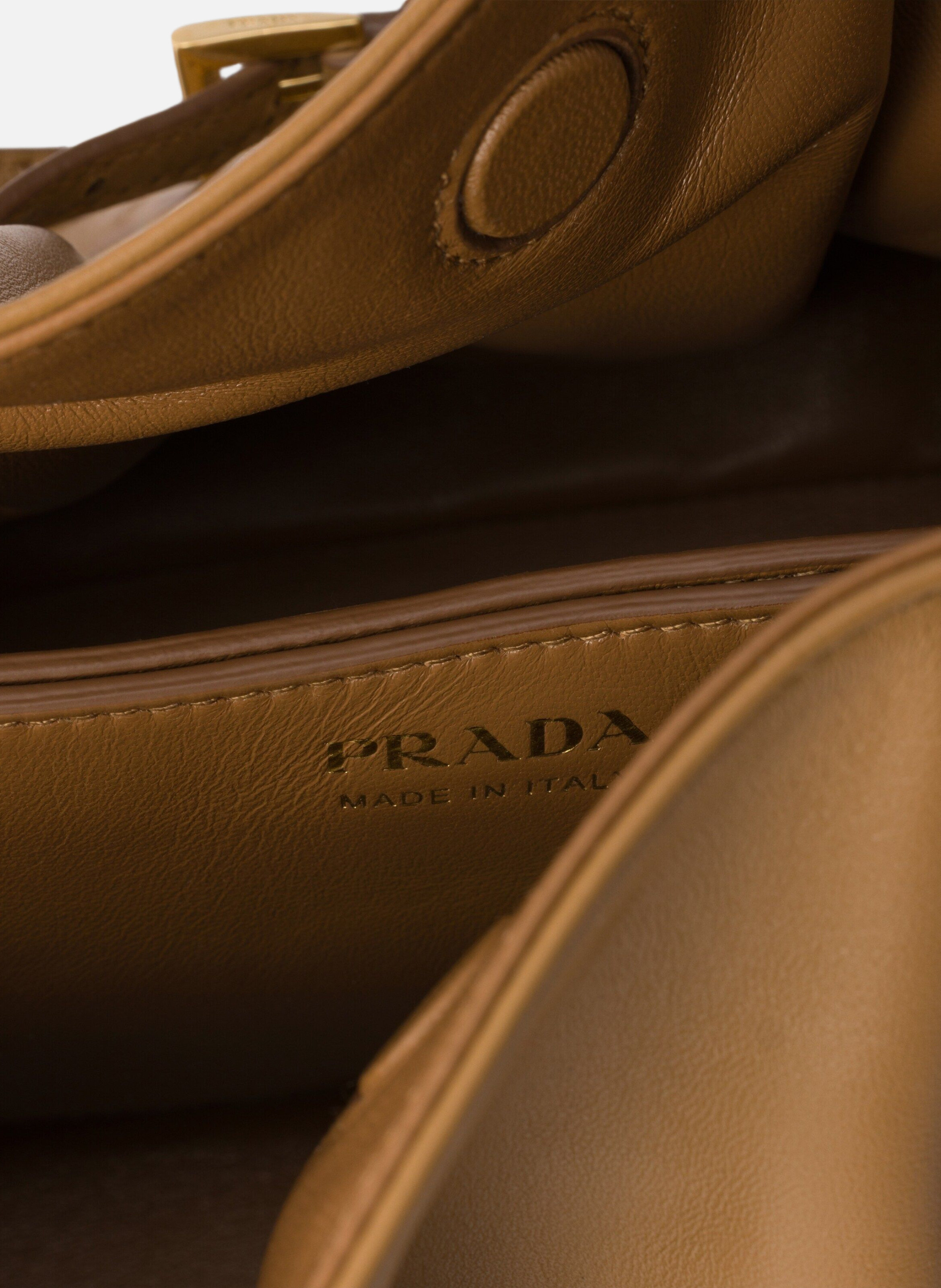 Petit sac prada dada en cuir nappa PRADA Marron