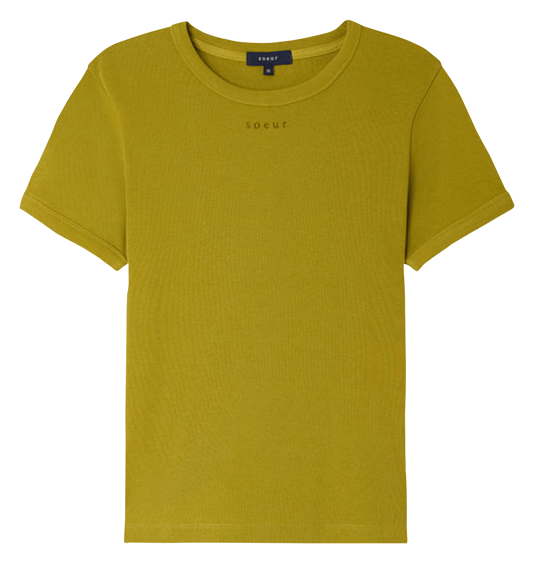 Tee-shirt droit col rond en coton bio aristide SOEUR Vert