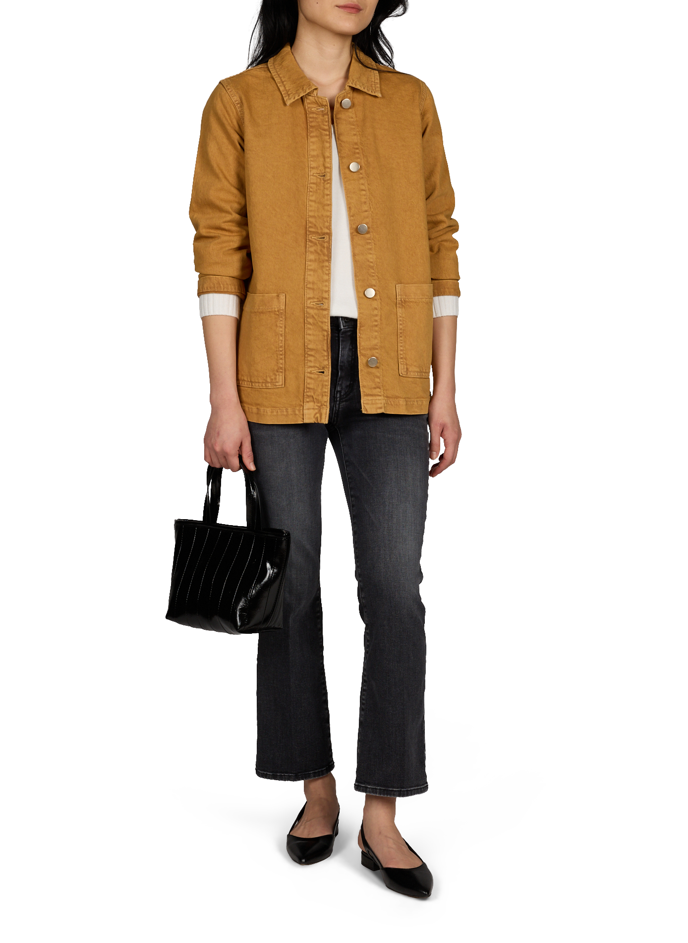 Sac à bandoulière verni Tsgemma TOPSHOP Noir