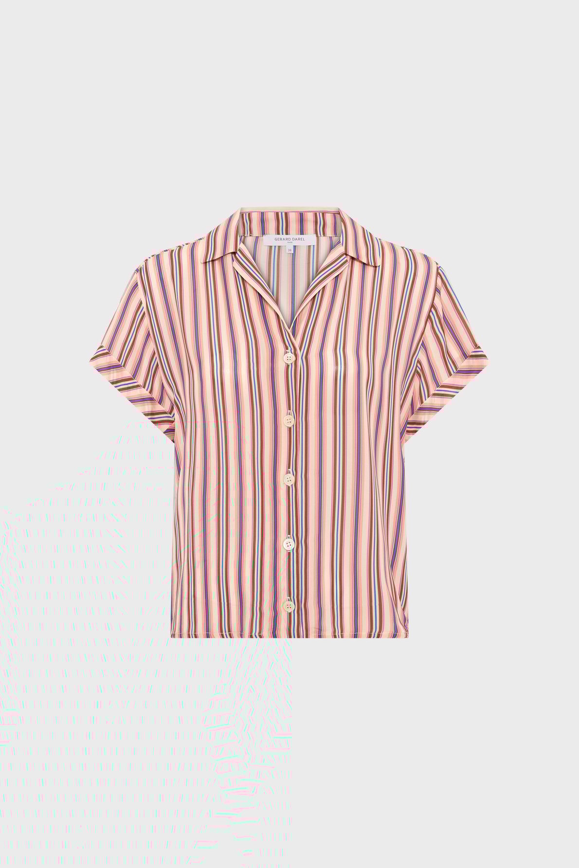 Chemise rayée à manches courtes - cindya GERARD DAREL Multicolore