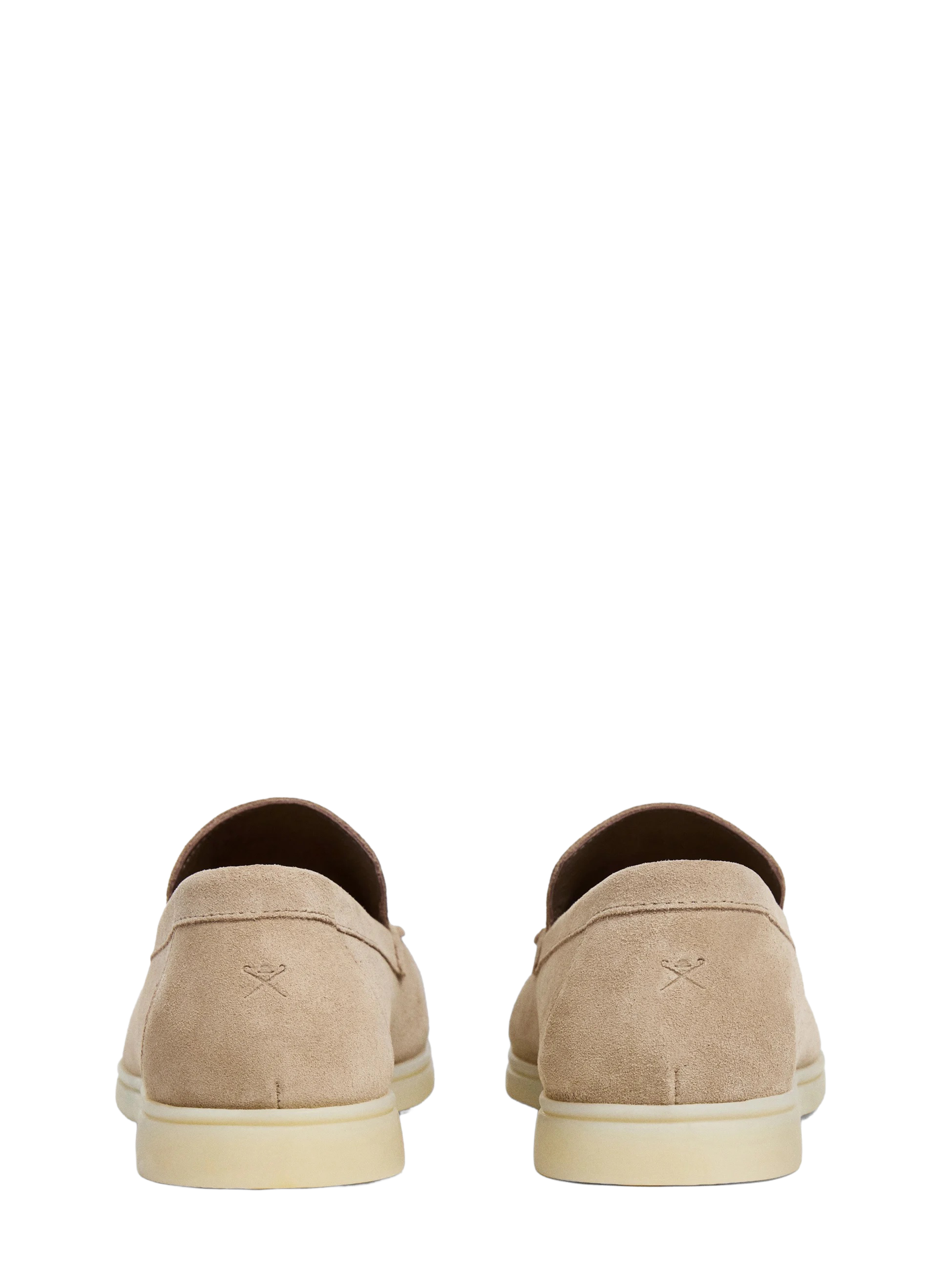 Mocassins en cuir daim HACKETT Beige