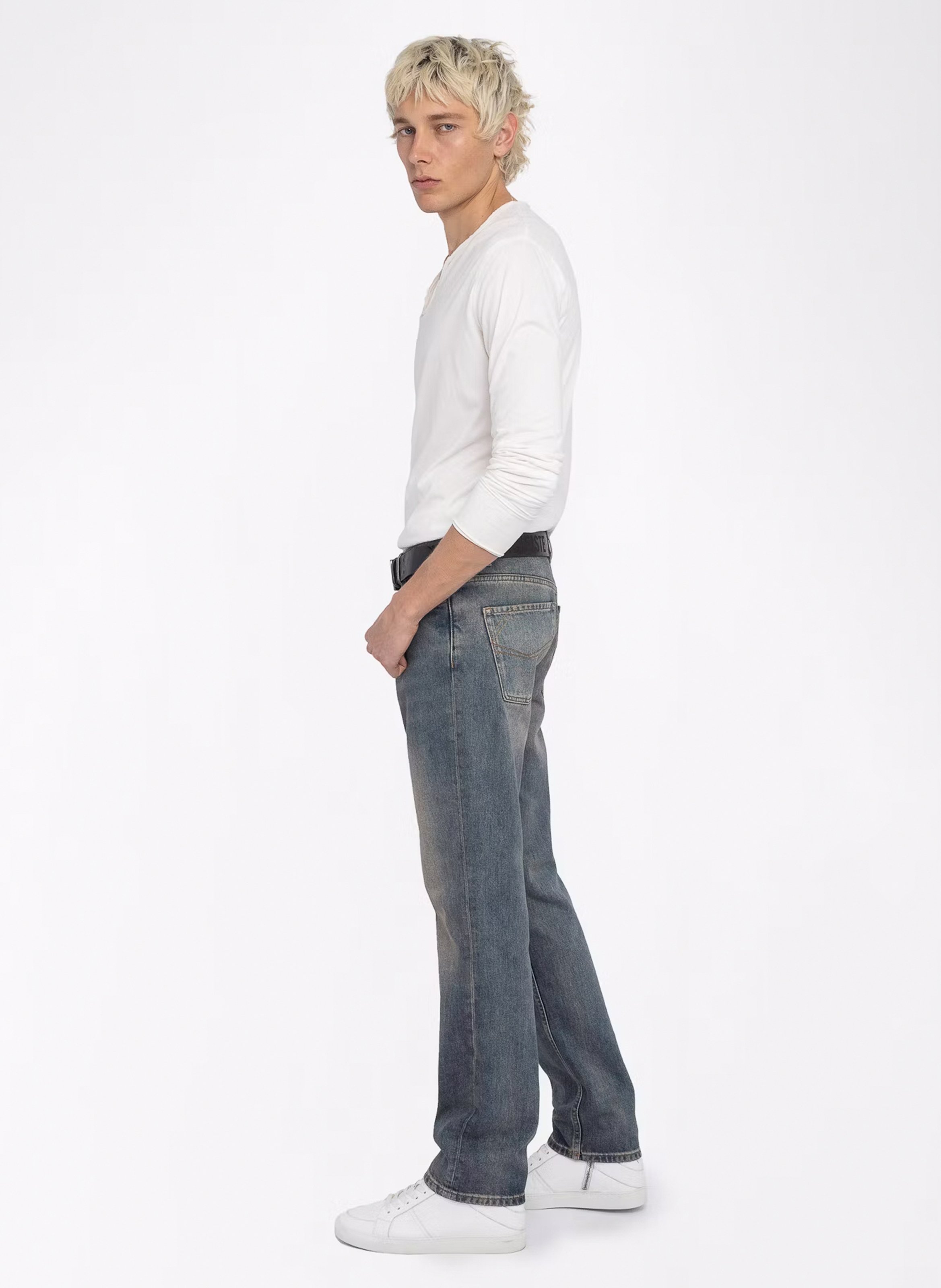 Jean droit en coton john ZADIG&VOLTAIRE Bleu